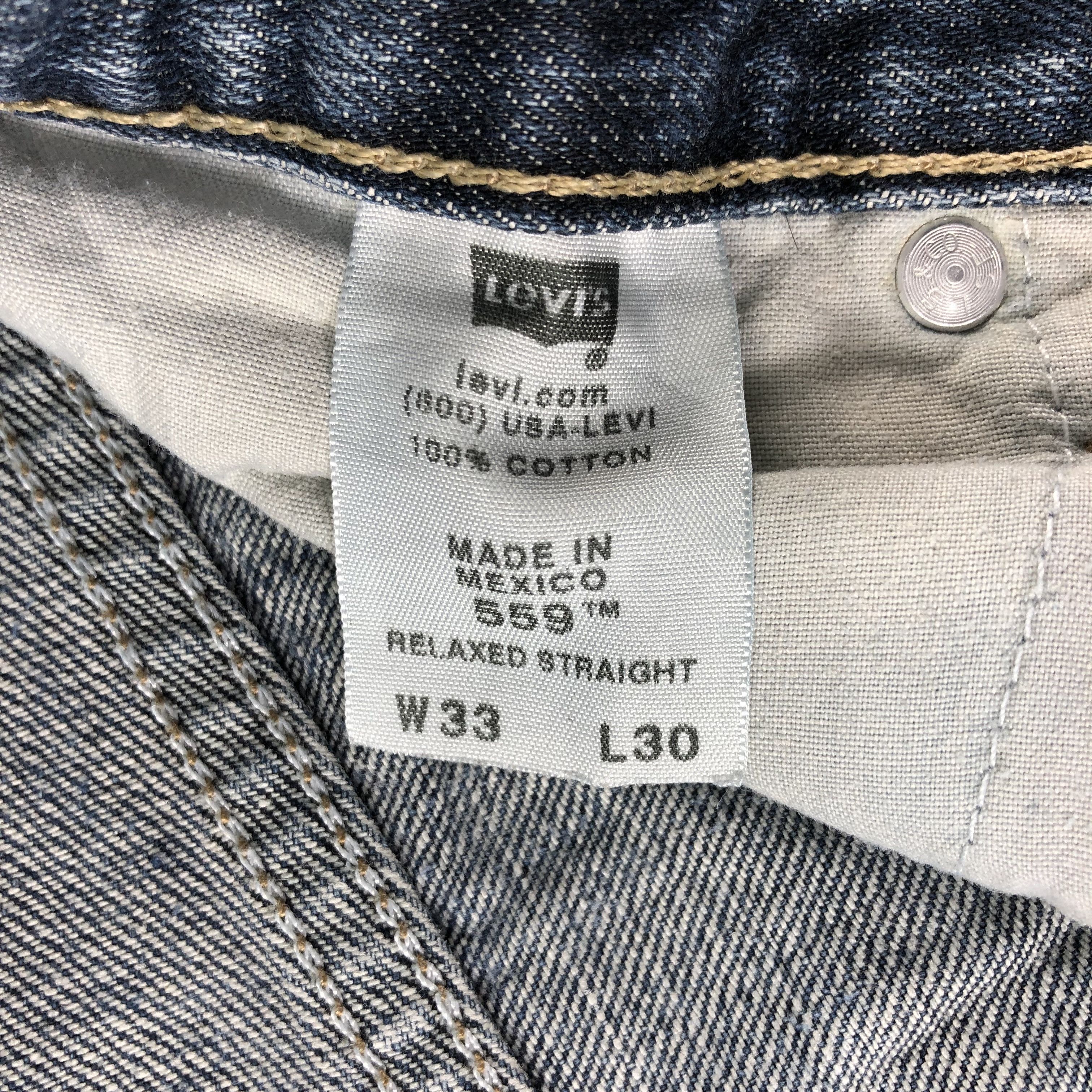 Levi's Vintage Levis 559 Jeans-J2587 Size US 31 - 14 Thumbnail