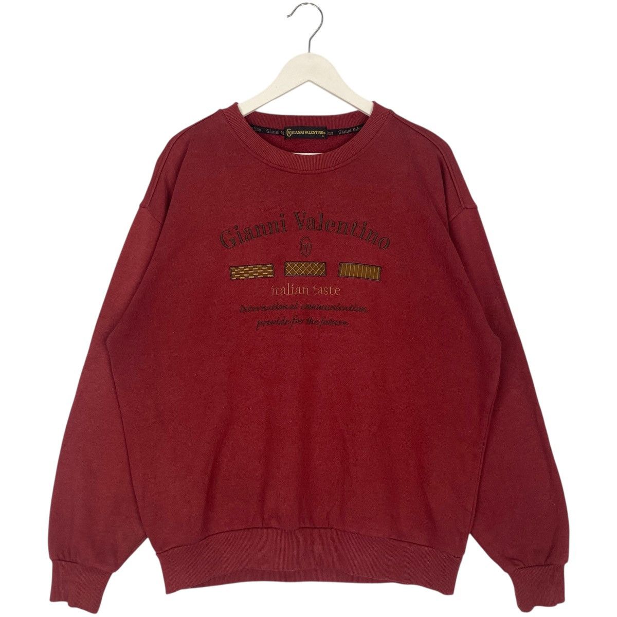 Gianni Valentino Vintage Gianni Valentino Sweatshirt Crewneck Big Logo Size L Size L / US 10 / IT 46 - 1 Thumbnail