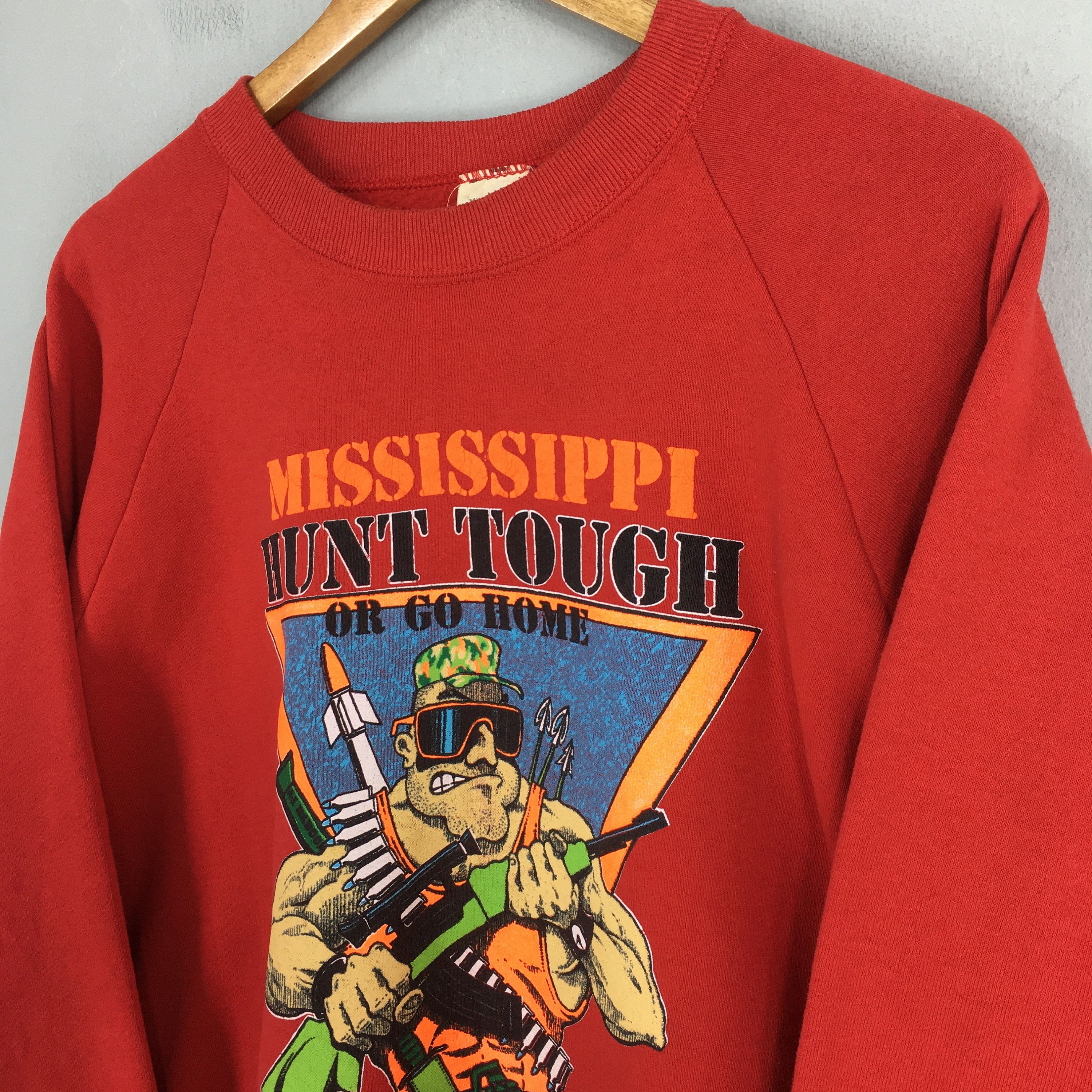 Vintage Vintage 90's Usmc Mississippi Marines Sweatshirt XLarge Size US XL / EU 56 / 4 - 3 Thumbnail