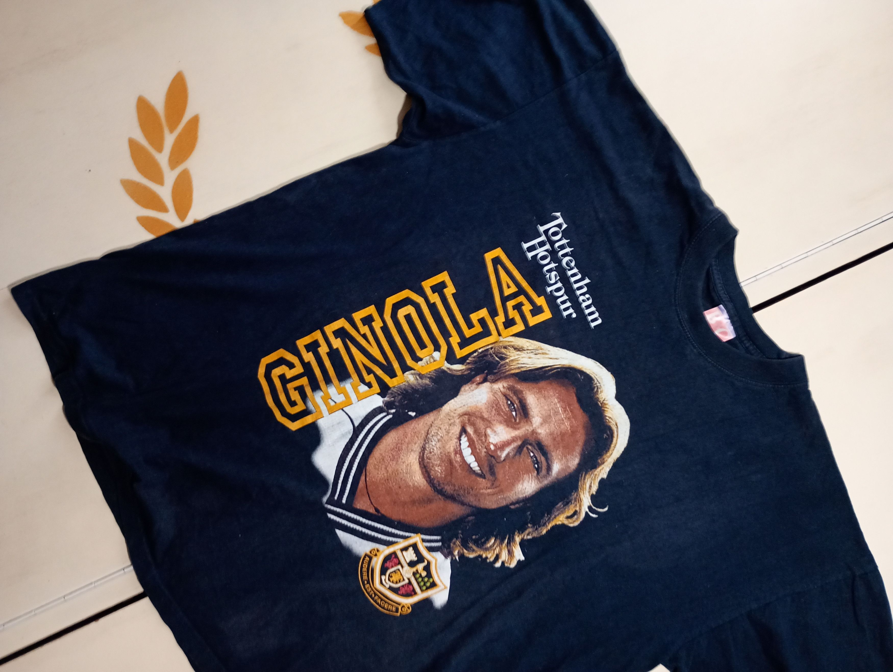 Vintage Ginola Tottenham Hotspur B&C T-Shirt Vintage 90's Size US XL / EU 56 / 4 - 5 Thumbnail