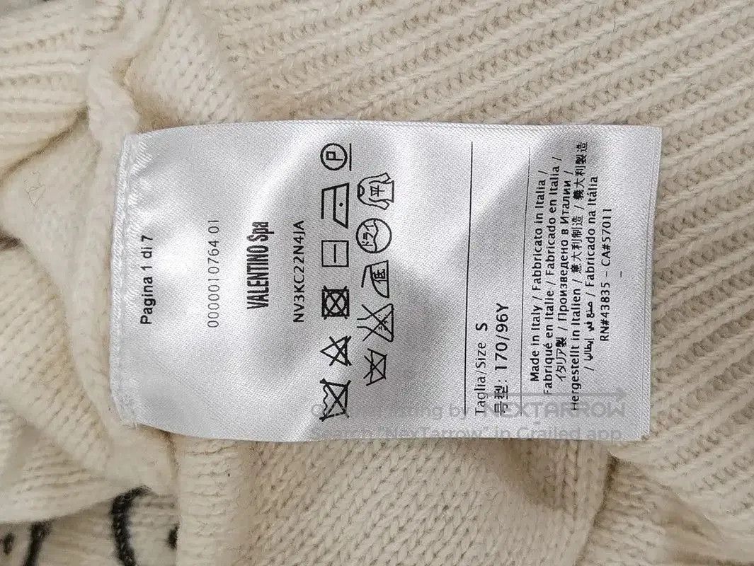 Valentino Valentino Embroidered Cream Cashmere Sweater . Size L / US 10 / IT 46 - 6 Thumbnail