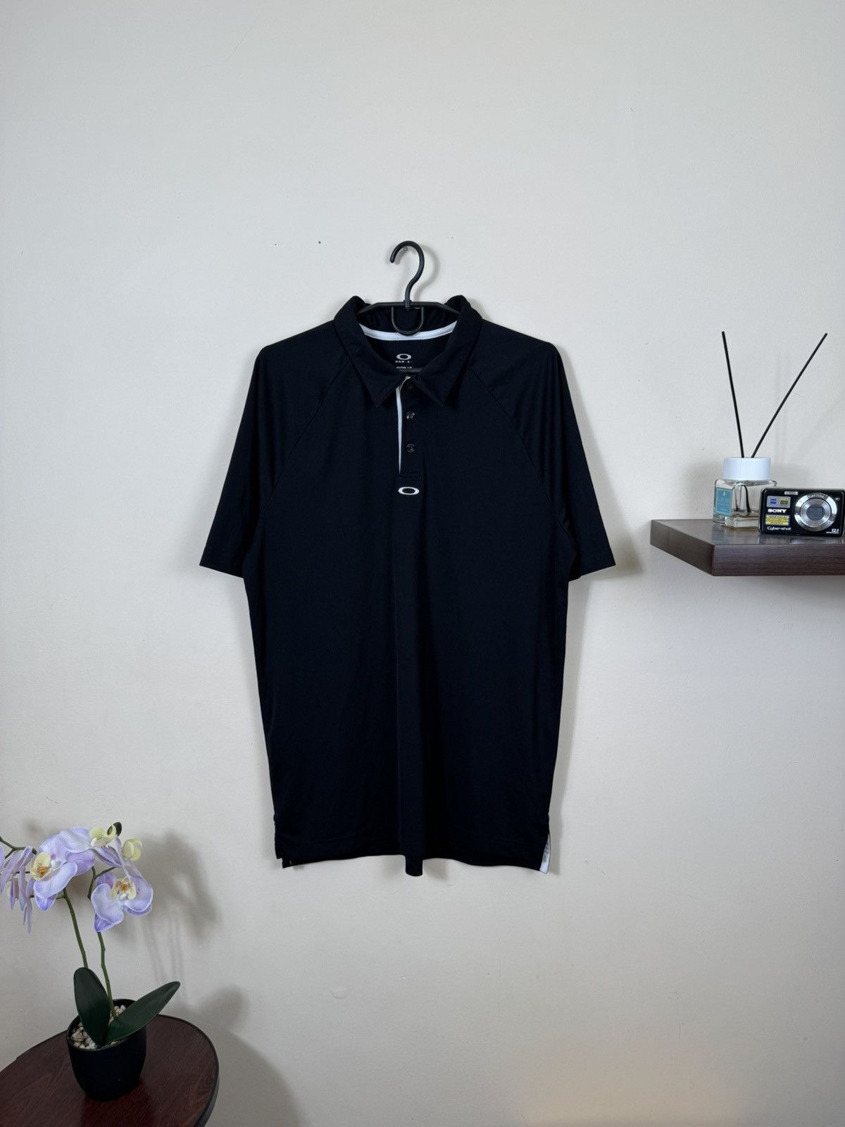 Oakley 🇺🇸 Vintage Oakley Polo T-Shirt Rare Retro Hype Y2K Size US L / EU 52-54 / 3 - 3 Thumbnail