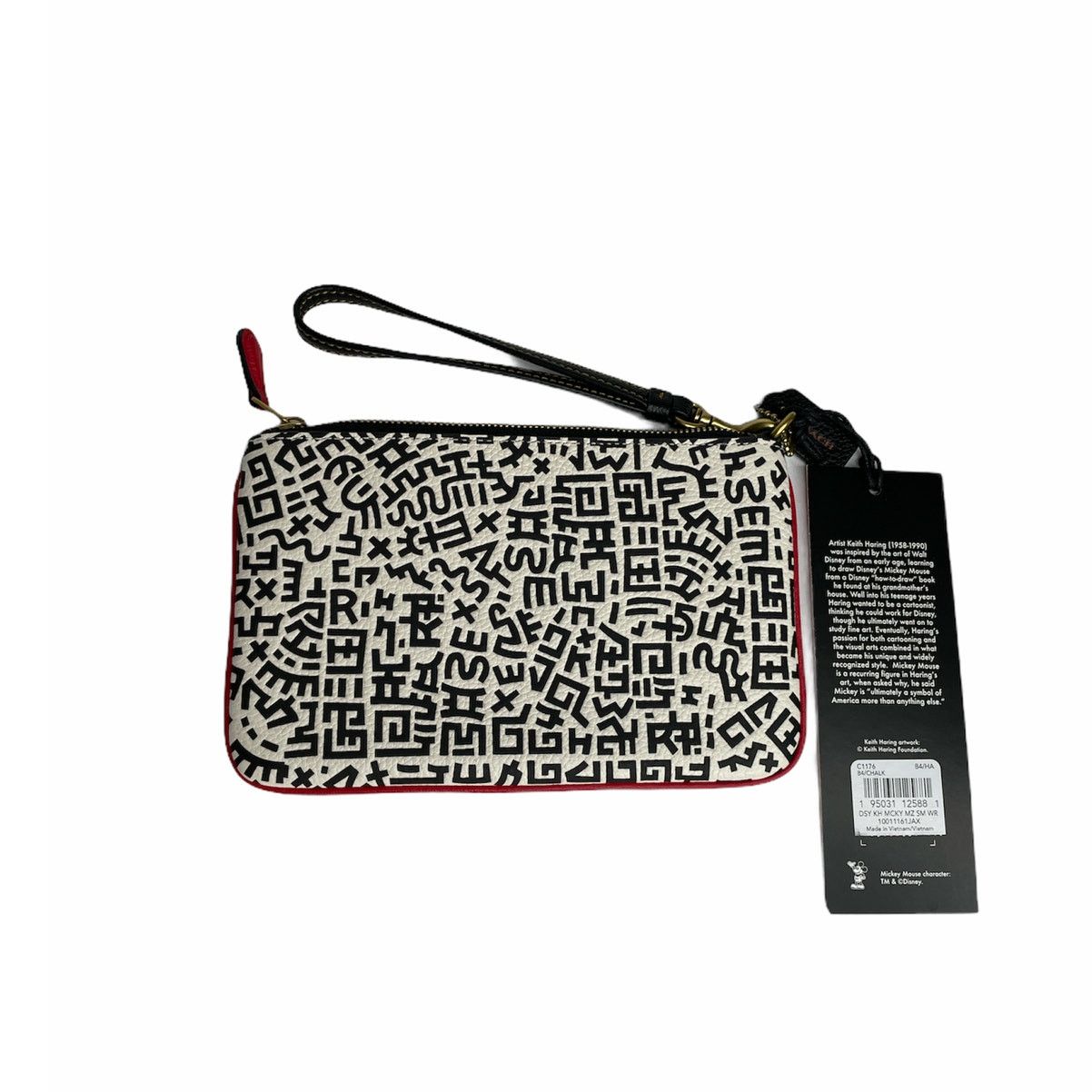 Coach Disney Mickey Mouse X Keith Haring Wristlet Bag