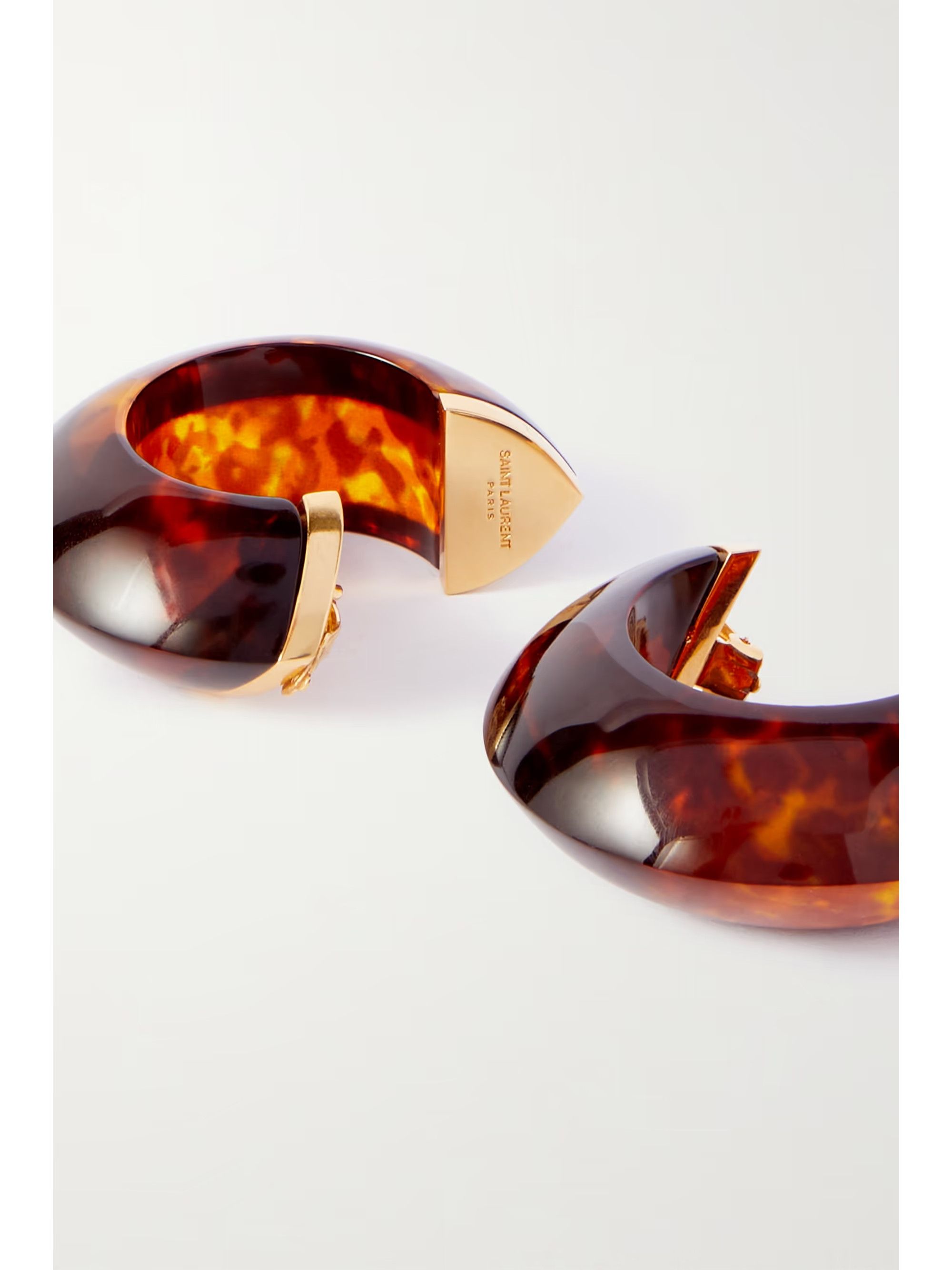 Saint Laurent Paris o1bcso1str0226 Size:OS/Bumpy Hoop Earrings in Multicolor Size ONE SIZE - 2 Thumbnail