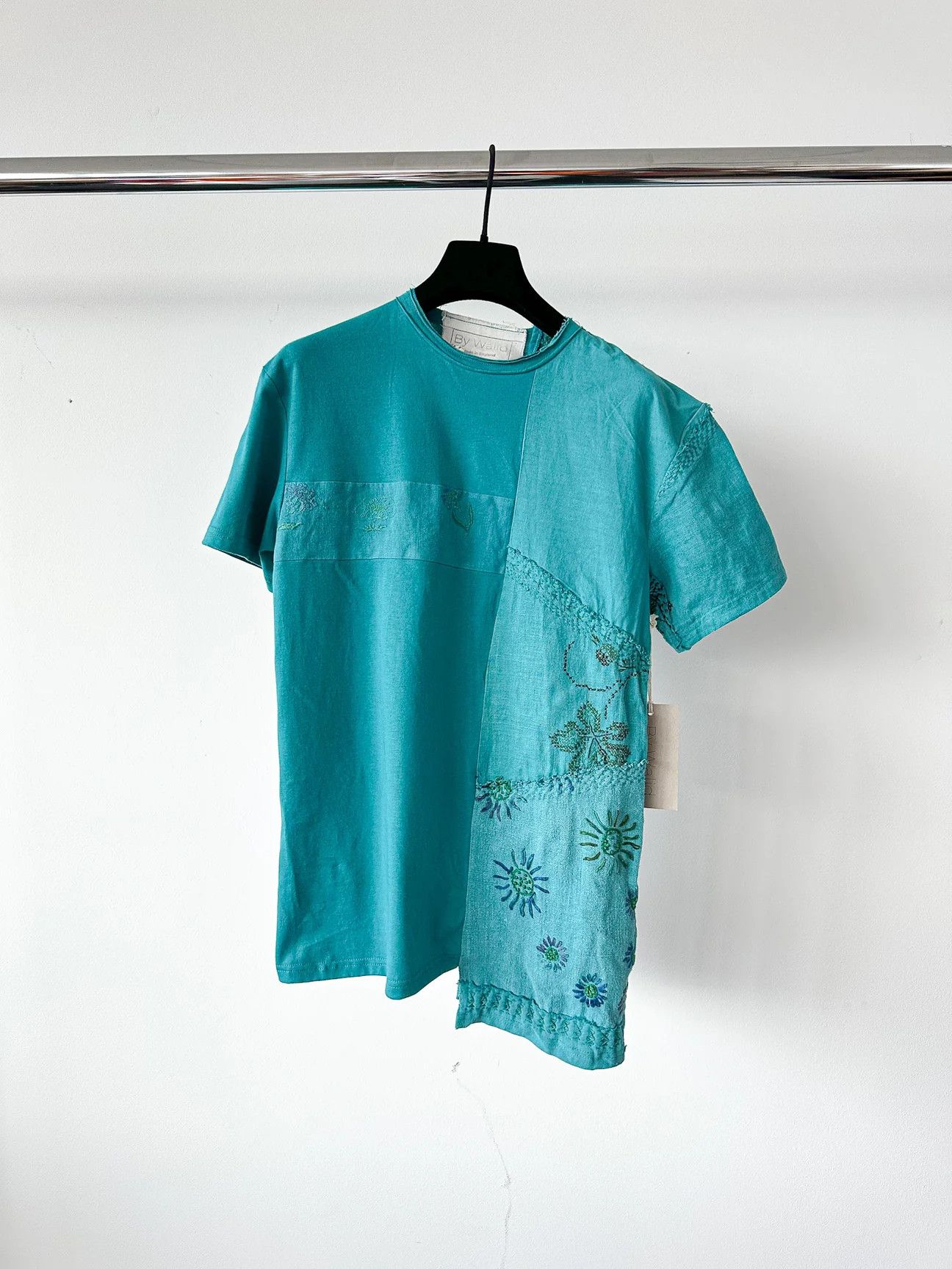 By Walid By Walid Hanky Story Patchy T Shirt In Teal Size US XXS / EU 40 - 1 Thumbnail