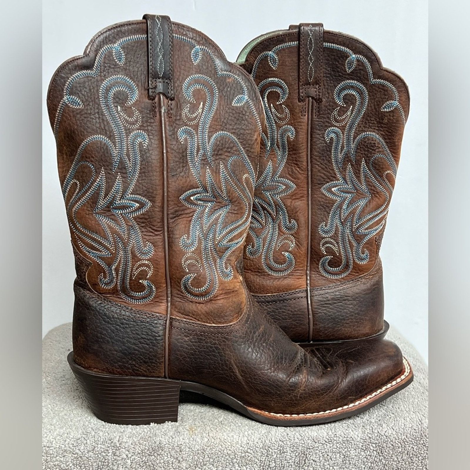 Ariat ARIAT Womens Legend Western Cowboy Boot Size 9.5B Brown NICE Size US 9.5 / IT 39.5 - 3 Thumbnail