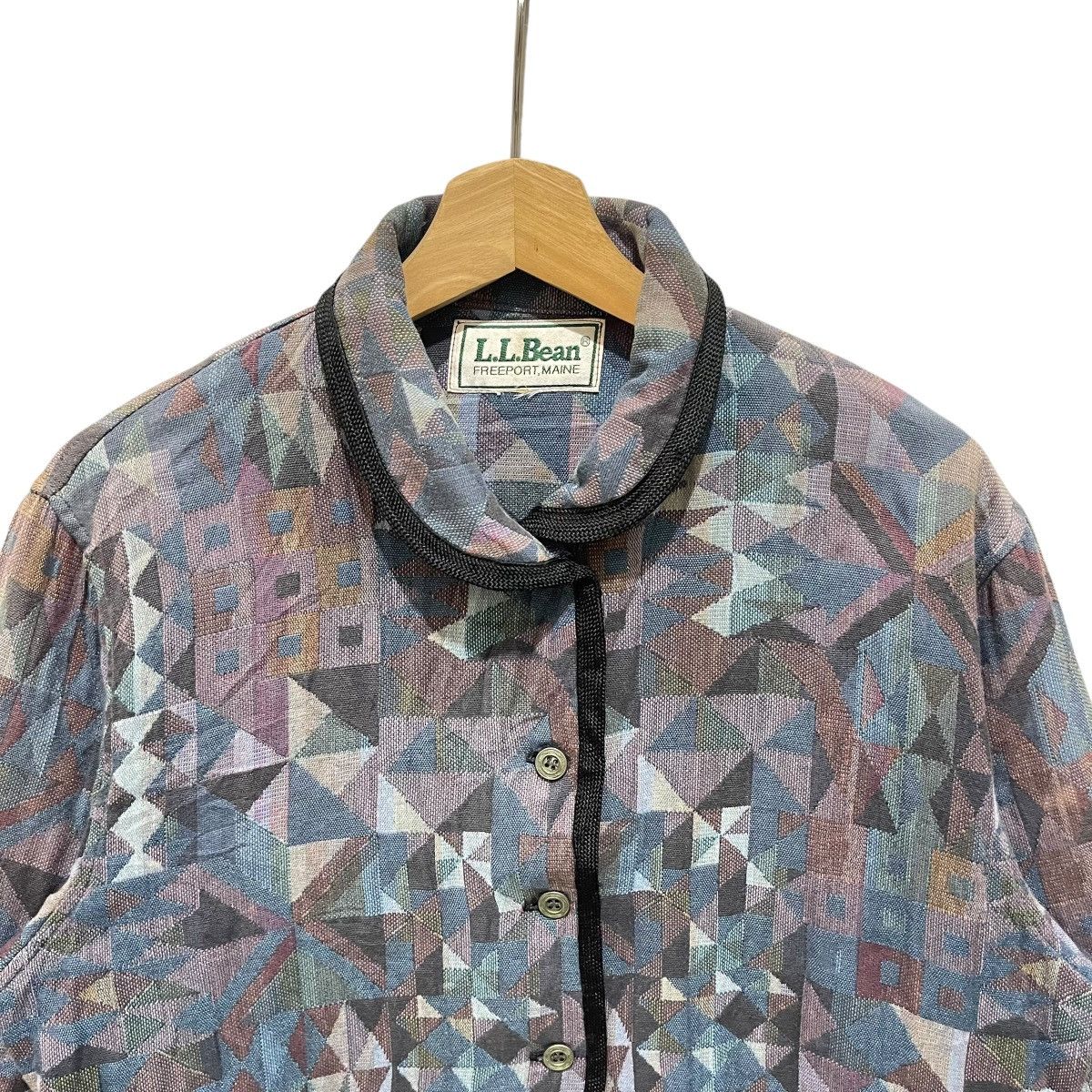 L.L. Bean × Vintage Vintage LL Bean Aztec Design Button Cropped Jacket Size M / US 6-8 / IT 42-44 - 2 Thumbnail