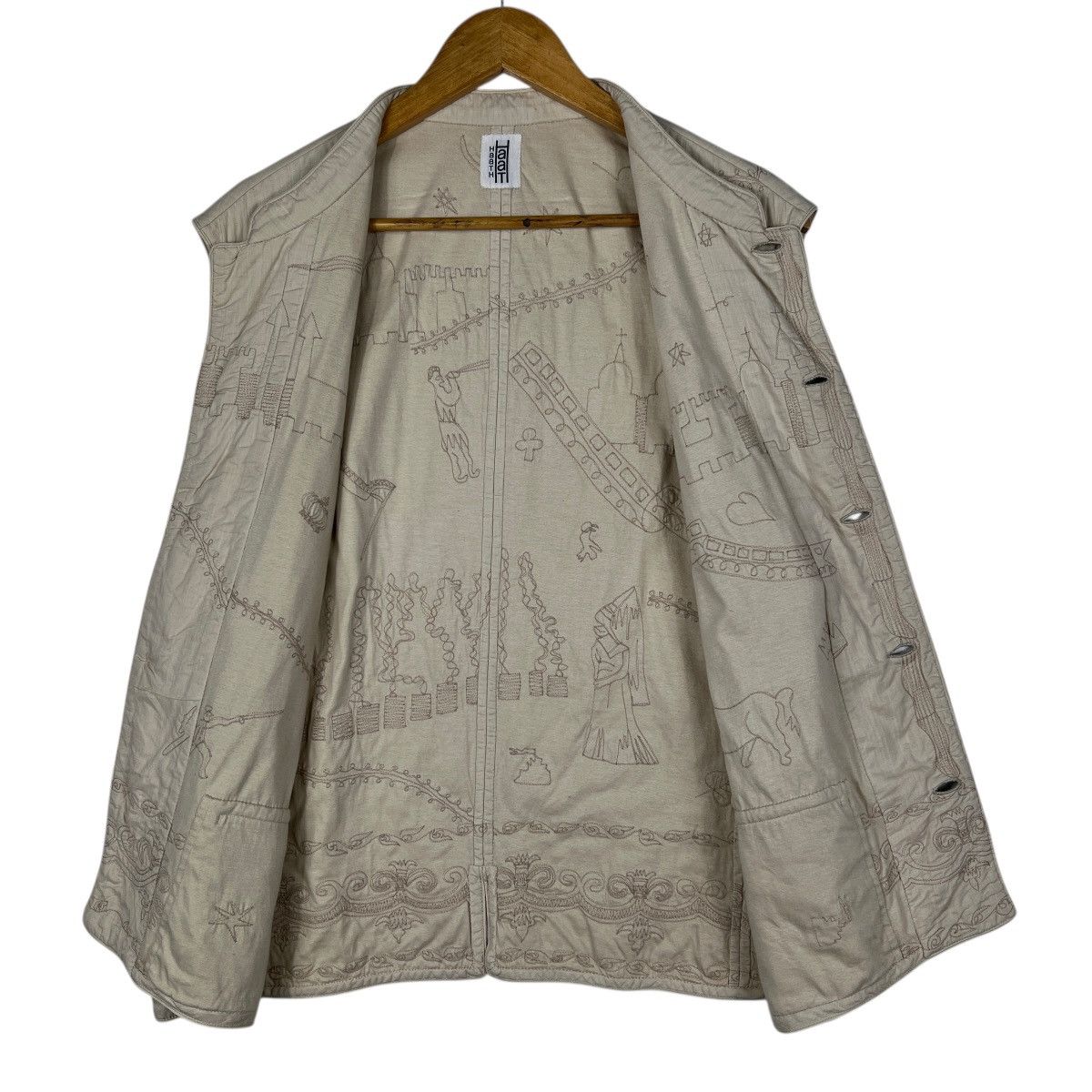 Issey Miyake 🔥 Haath Issey Miyake Primetive Embroidery Vest Size US M / EU 48-50 / 2 - 7 Thumbnail