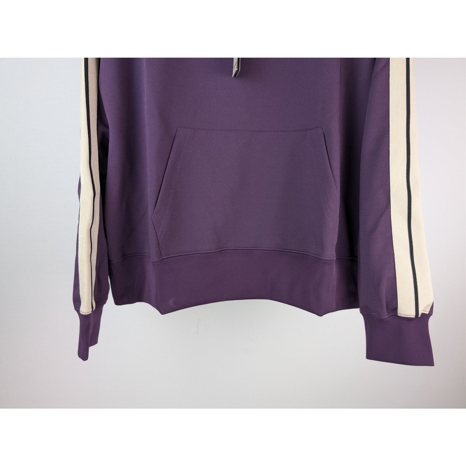 Palm Angels o1rshd1 Classic Logo Track Hoodie in Dark Purple / Off-White Size US M / EU 48-50 / 2 - 4 Thumbnail