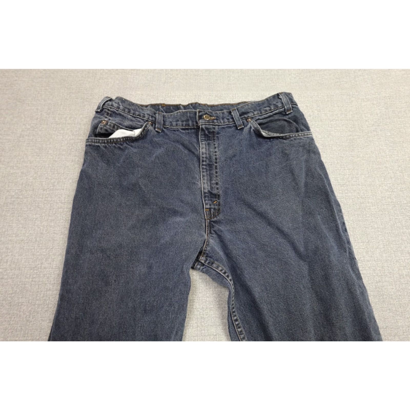Levi's Levi's 550 Jeans Black Relaxed Straight 36x32 Mens Denim Dark Wash Grunge Vintage Size US 36 / EU 52 - 2 Thumbnail