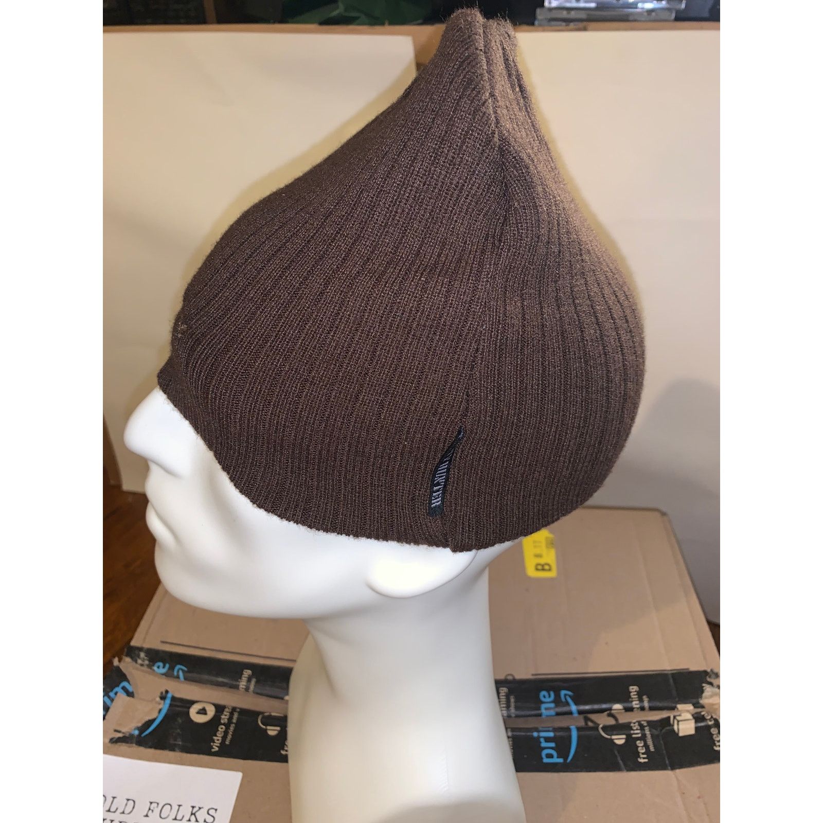 Other × Vintage Vintage Y2K Baby Phat Brown Beanie Hat Embroidered Cat Logo Size ONE SIZE - 3 Thumbnail