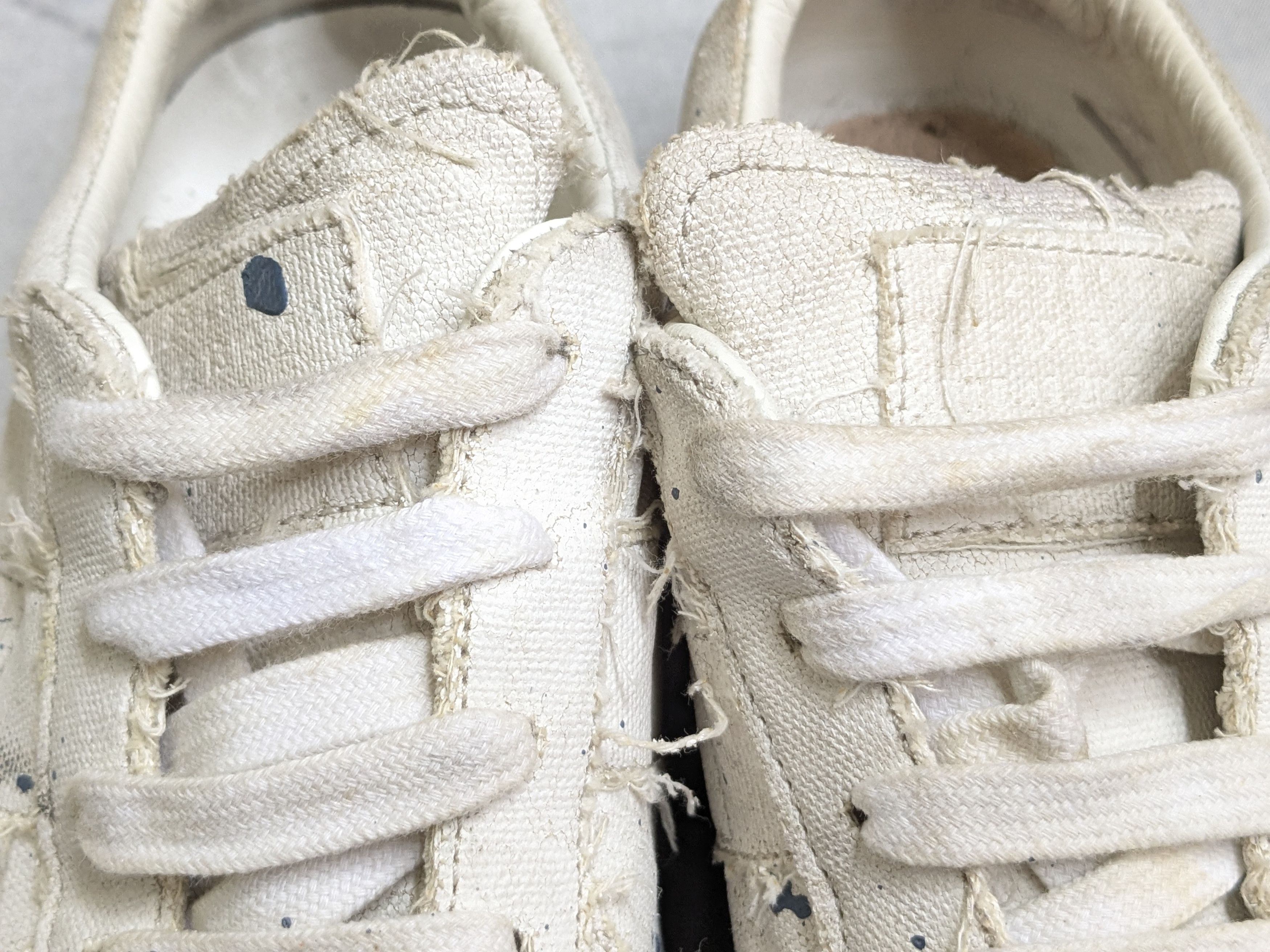 Maison Margiela MAISON MARGIELA Replica Paint Splatter Sneakers White Blue Size US 10 / EU 43 - 3 Thumbnail