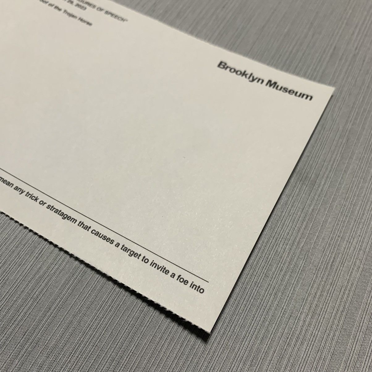 Virgil Abloh Virgil Abloh Postcard “Trojan Horse” Size ONE SIZE - 9 Thumbnail