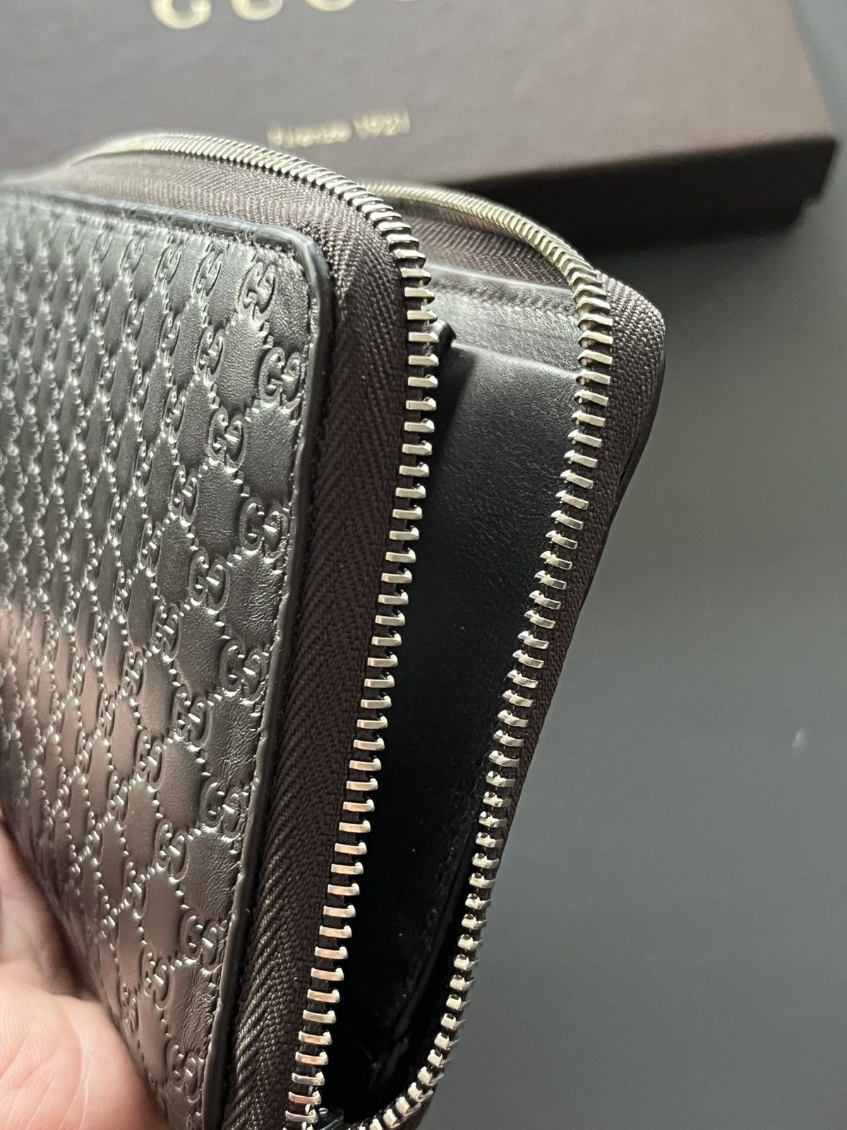 Gucci $2k Gucci GG Monogram Wallet Long Zip Brand New Size ONE SIZE - 10 Thumbnail