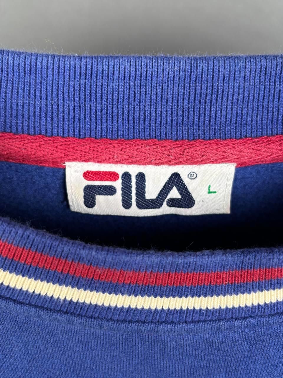 Fila FILA Sweatshirt Size L Blue Big Logo Vintage Size US L / EU 52-54 / 3 - 4 Thumbnail