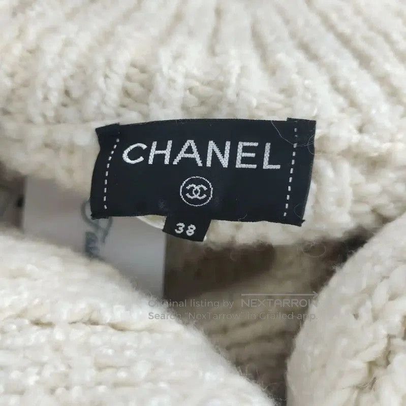 Chanel Chanel Cream Wool Women's Cardigan with Hood . Size M / US 6-8 / IT 42-44 - 3 Thumbnail