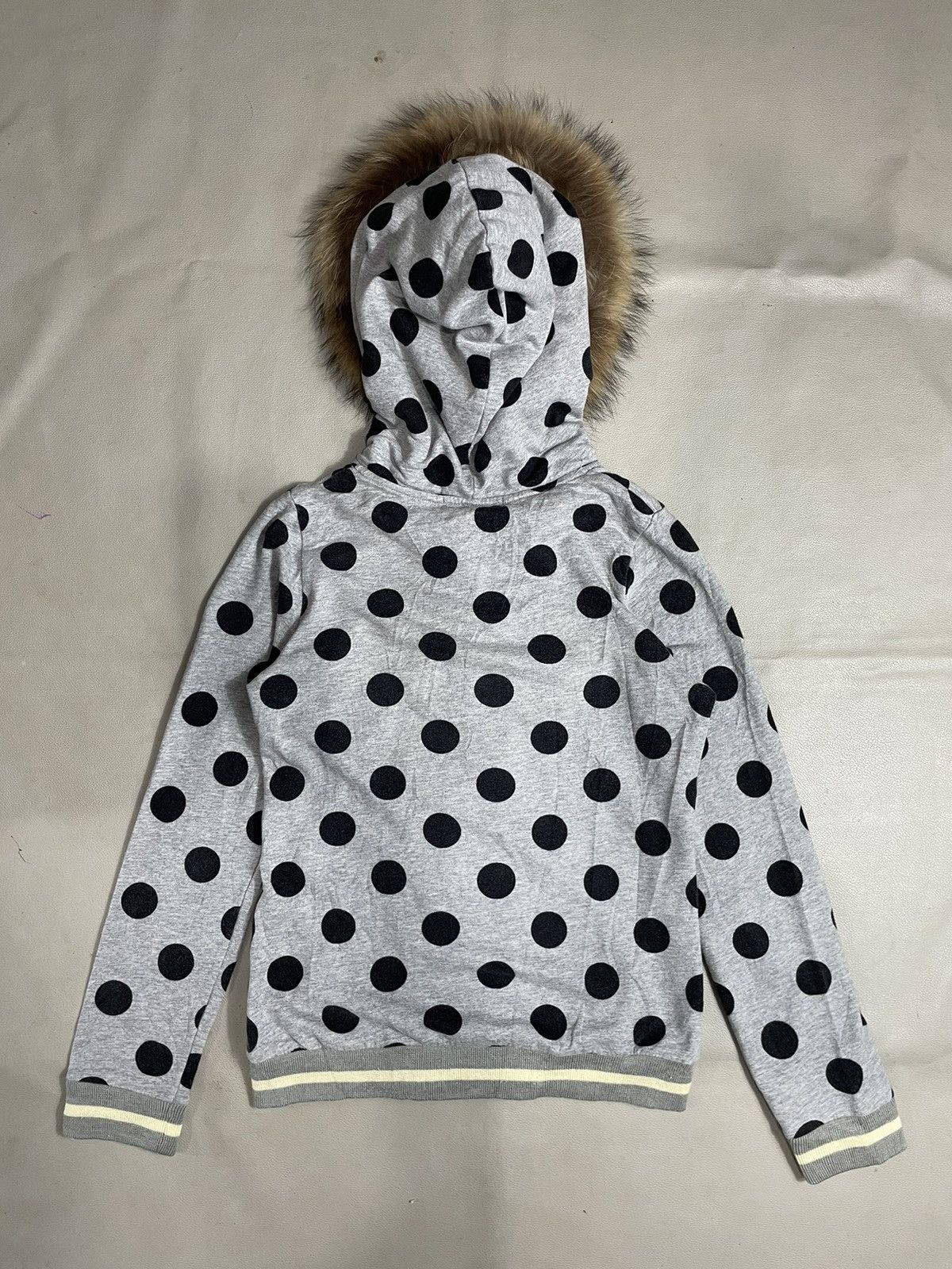 Hysteric Glamour Japanese Faux Fur zip Hoodie Polkadot gothic lgb ifsix style Size US M / EU 48-50 / 2 - 5 Thumbnail