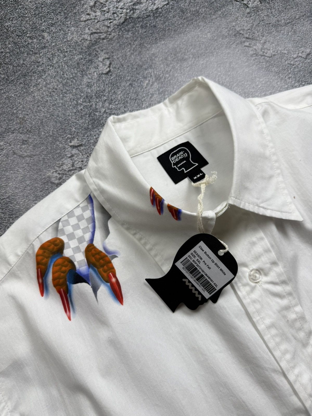Brain Dead Brain Dead Multi Print Very Rare Claw Button Up shirt Size US XXL / EU 58 / 5 - 5 Thumbnail
