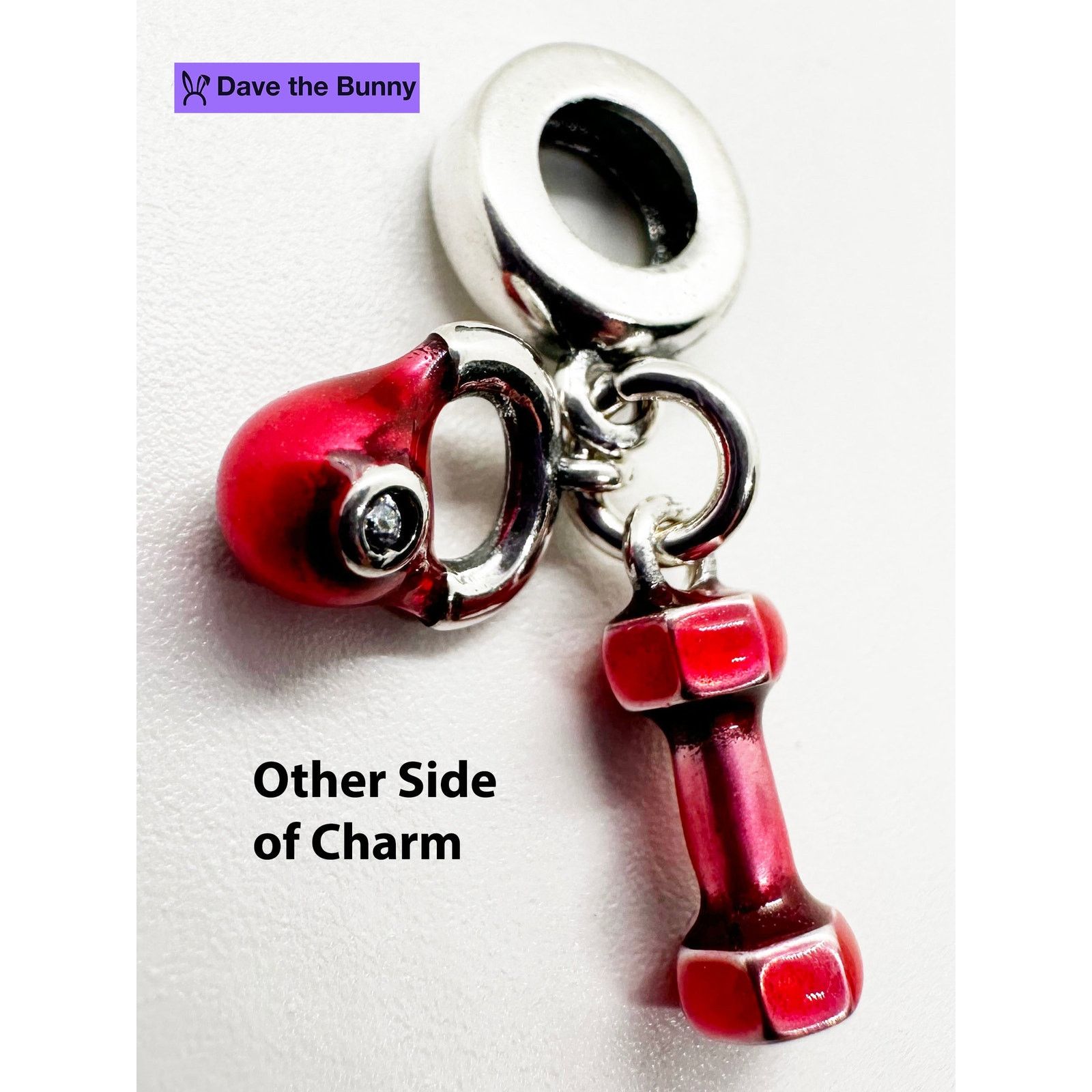 & Other Stories Weight Lifting Charm Necklace Fitness Accessories Size ONE SIZE - 3 Thumbnail