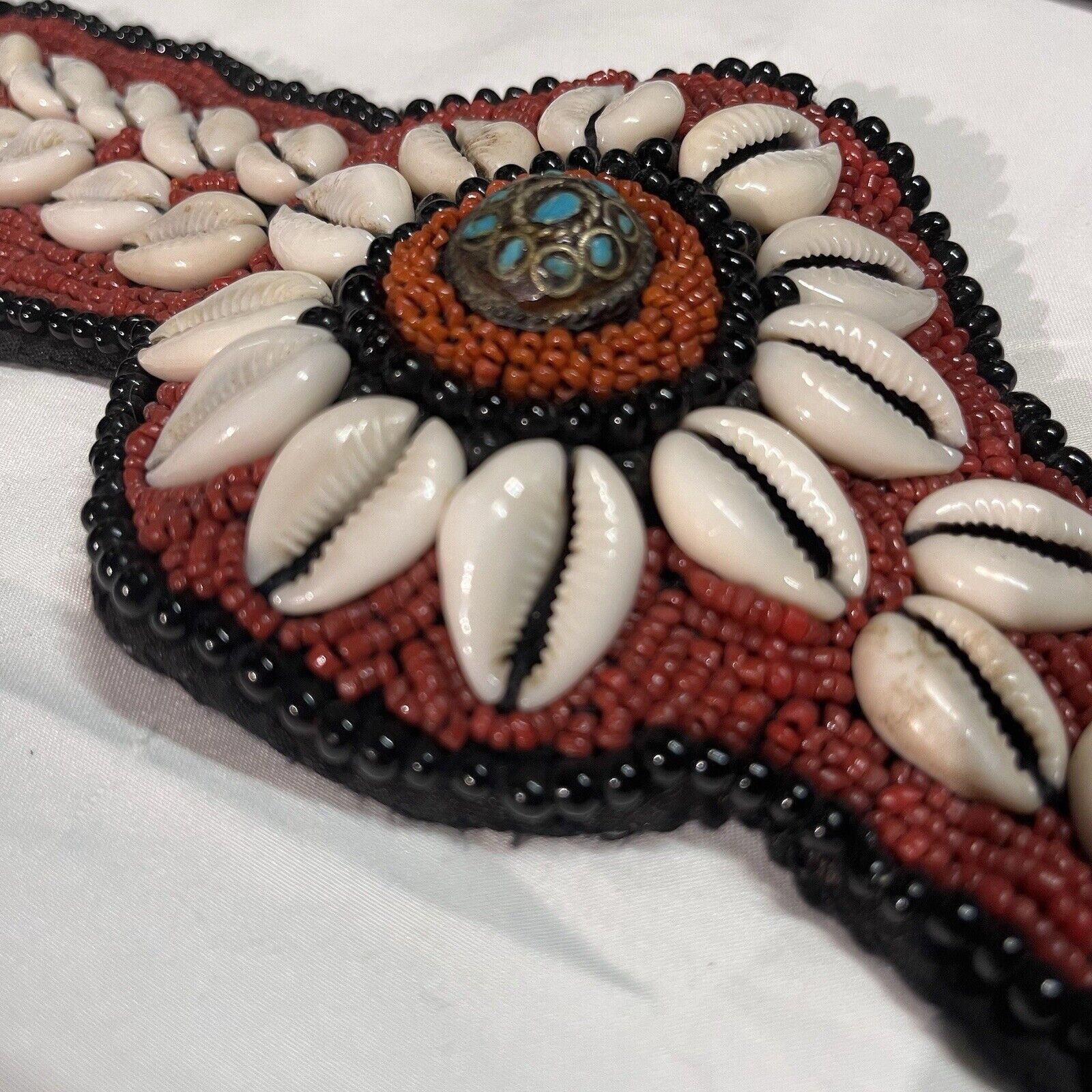 Handmade NativeAmerican Belt Attributed to Shinnecock People Folk Art Size ONE SIZE - 5 Thumbnail