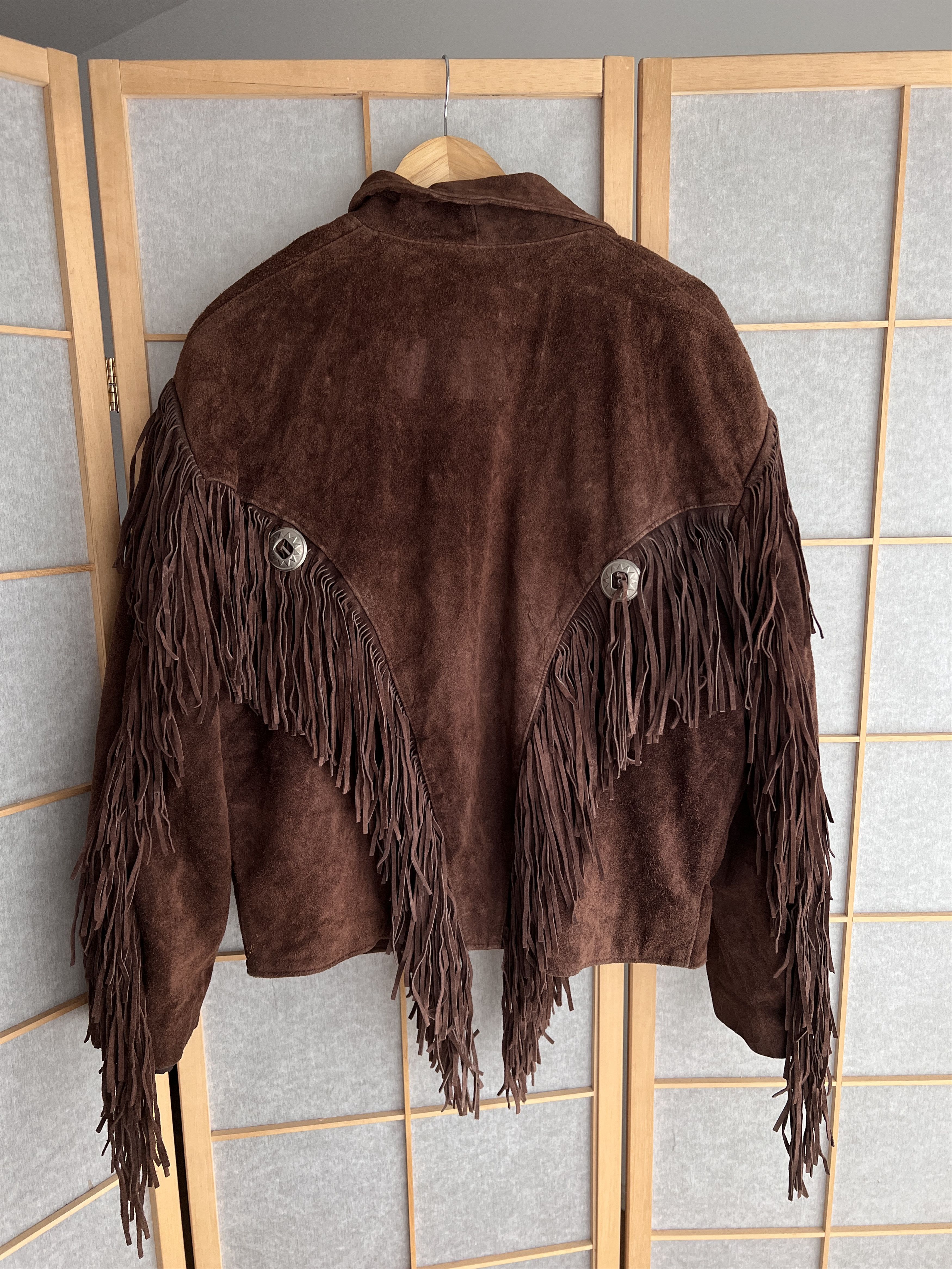 If Six Was Nine Crazy! Cowboy core vintage 90s cropped leather jacket bomber Size US L / EU 52-54 / 3 - 2 Thumbnail