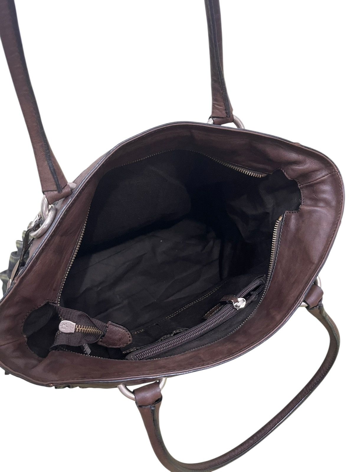 Genuine Leather Full Leather Gambini Italy Pleated Tote Shoulder Bag 1🟩5 Size ONE SIZE - 23 Thumbnail