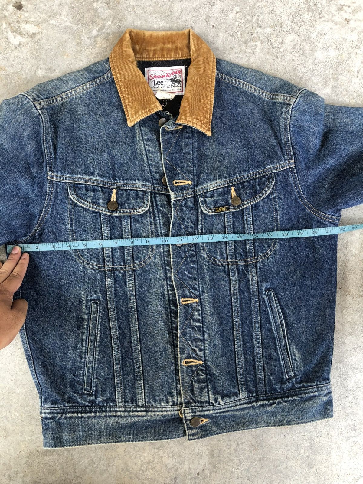 Lee Vintage 70s Lee Storm Rider Blanked Lined Denim Jacket Size US M / EU 48-50 / 2 - 22 Thumbnail