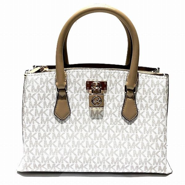 Michael Kors Michael Kors Ruby Satchel Mk Signature Shoulder Bag Canvas Shoulder Bag 30S3Gr0S1B1546 in Brown, Women's