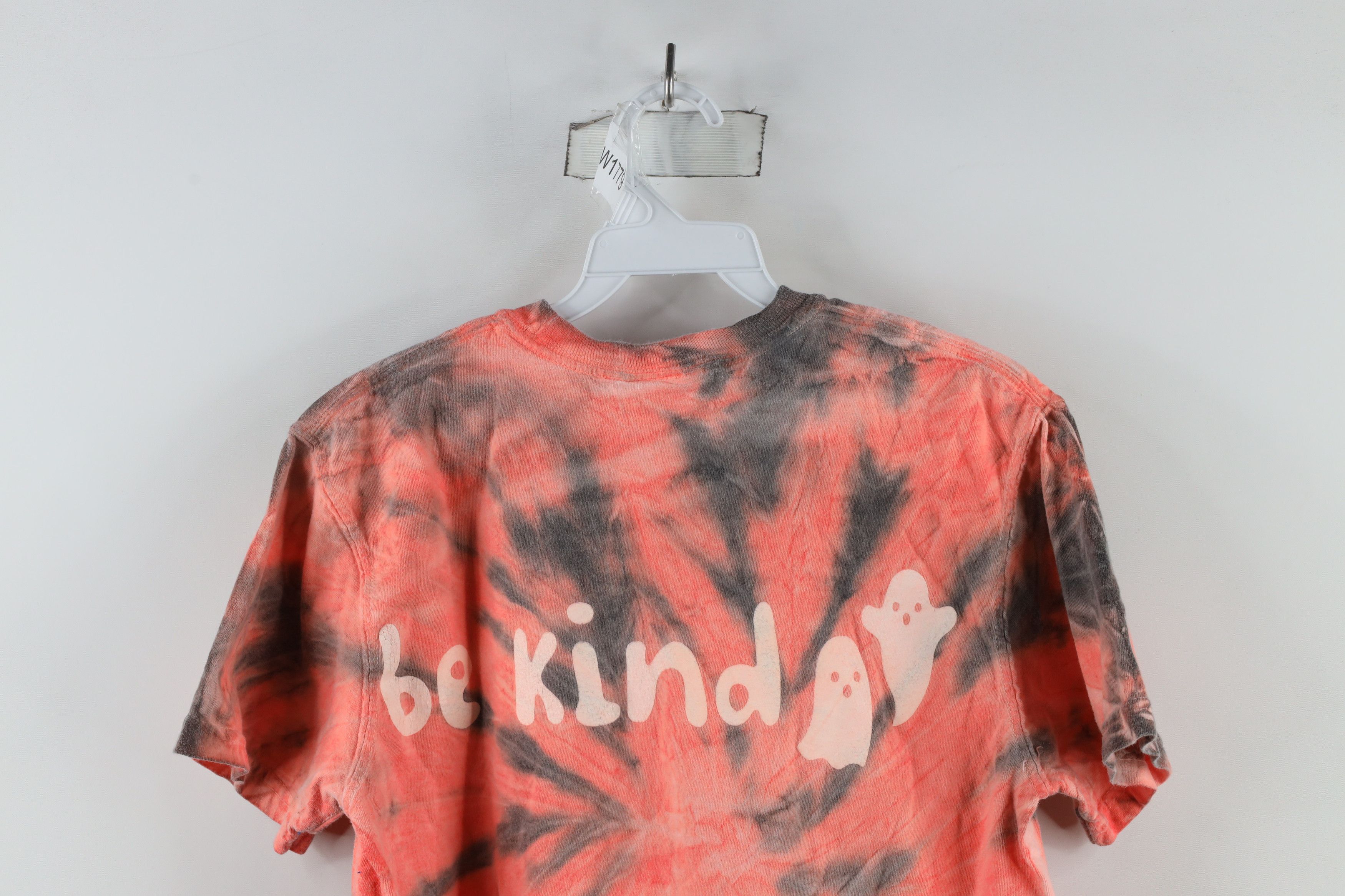 Vintage Vintage 90s Dye Halloween Pumpkin Ghost Be Kind T-Shirt USA Size M / US 6-8 / IT 42-44 - 12 Thumbnail