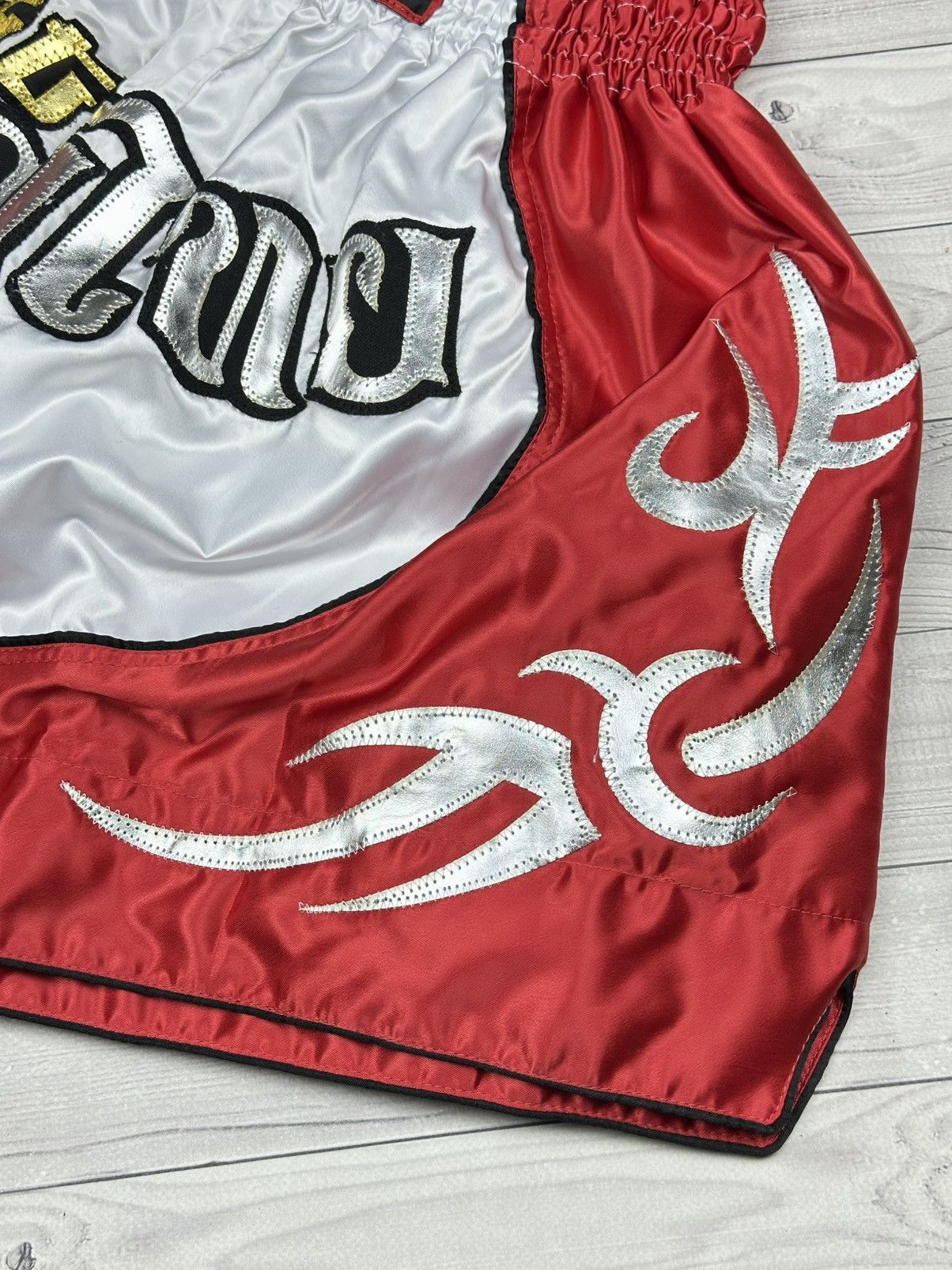 Band Tees Men’s Muay Thai Shorts Kickboxing Training Gear Thai Boxing Size US 36 / EU 52 - 4 Thumbnail