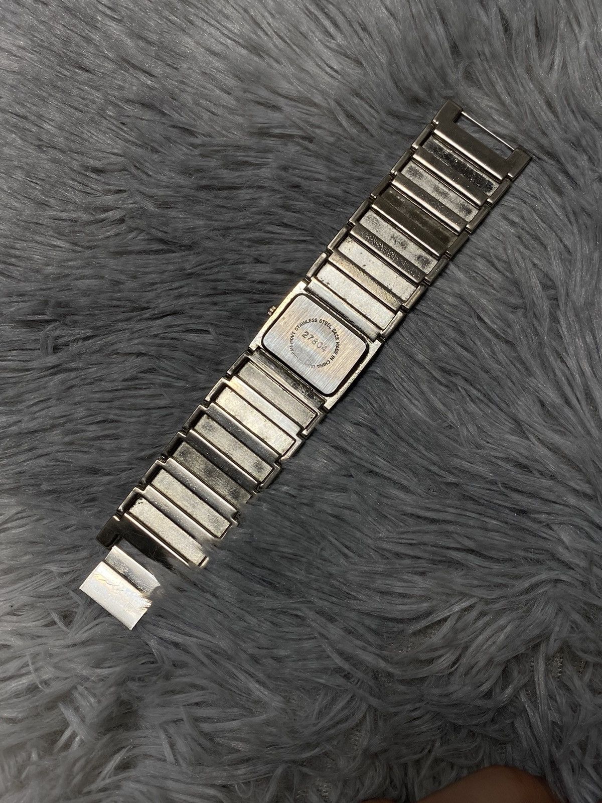 Japanese Brand × Jewelry × Vintage Silver-Tone Geometric Bracelet Watch – Japanese Quartz Size ONE SIZE - 10 Thumbnail