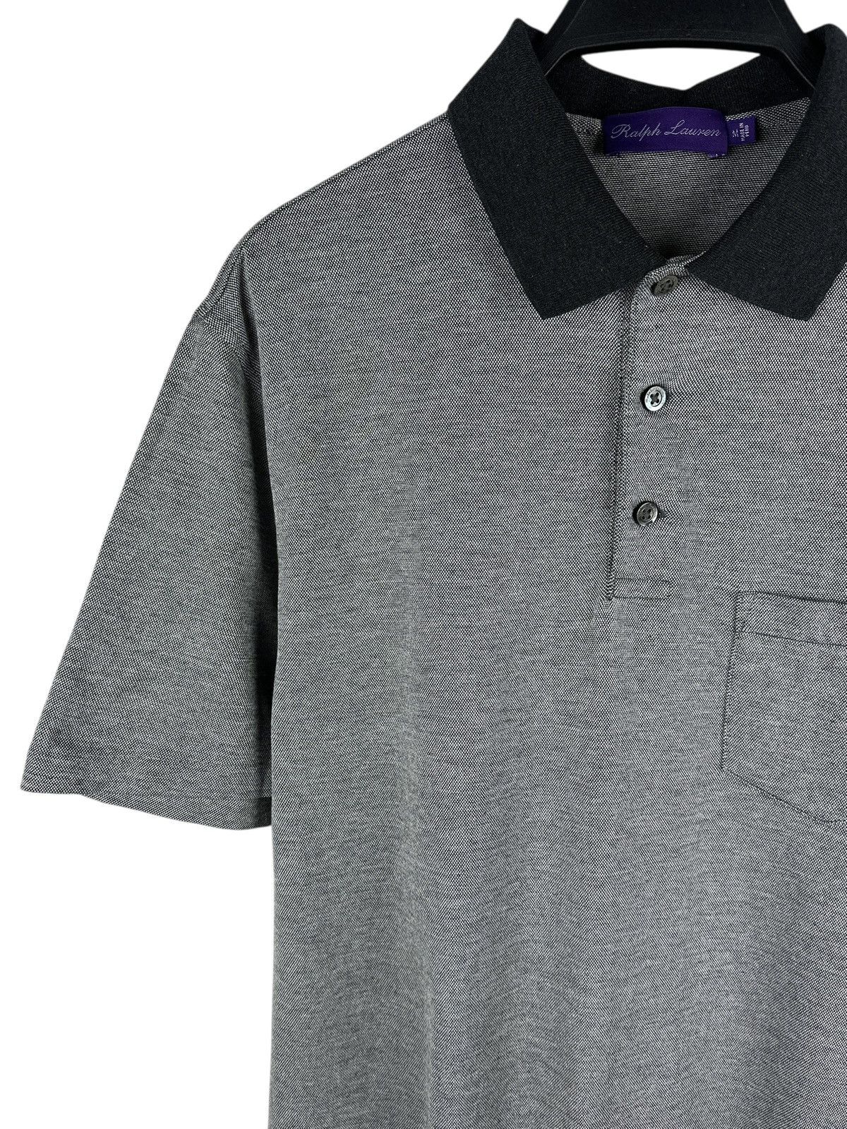 Ralph Lauren Purple Label Ralph Lauren Purple Label Gray Polo T-Shirt Old Money Style Size US M / EU 48-50 / 2 - 2 Thumbnail