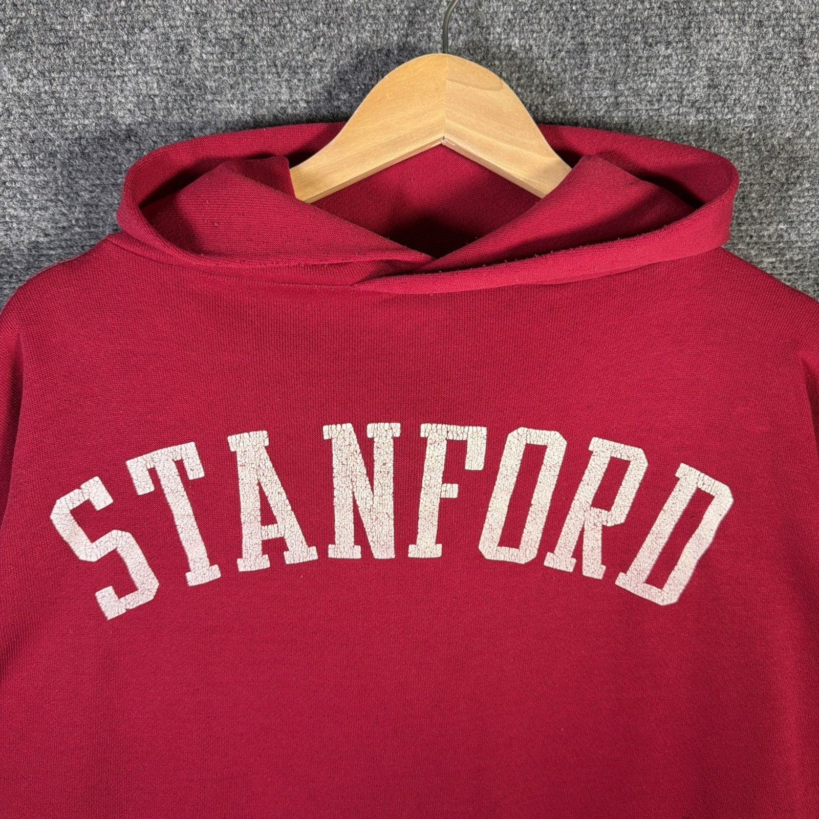 Russell Athletic True Vintage Hoodie Mens XL Red 70s Stanford Russell College Size US XL / EU 56 / 4 - 2 Thumbnail