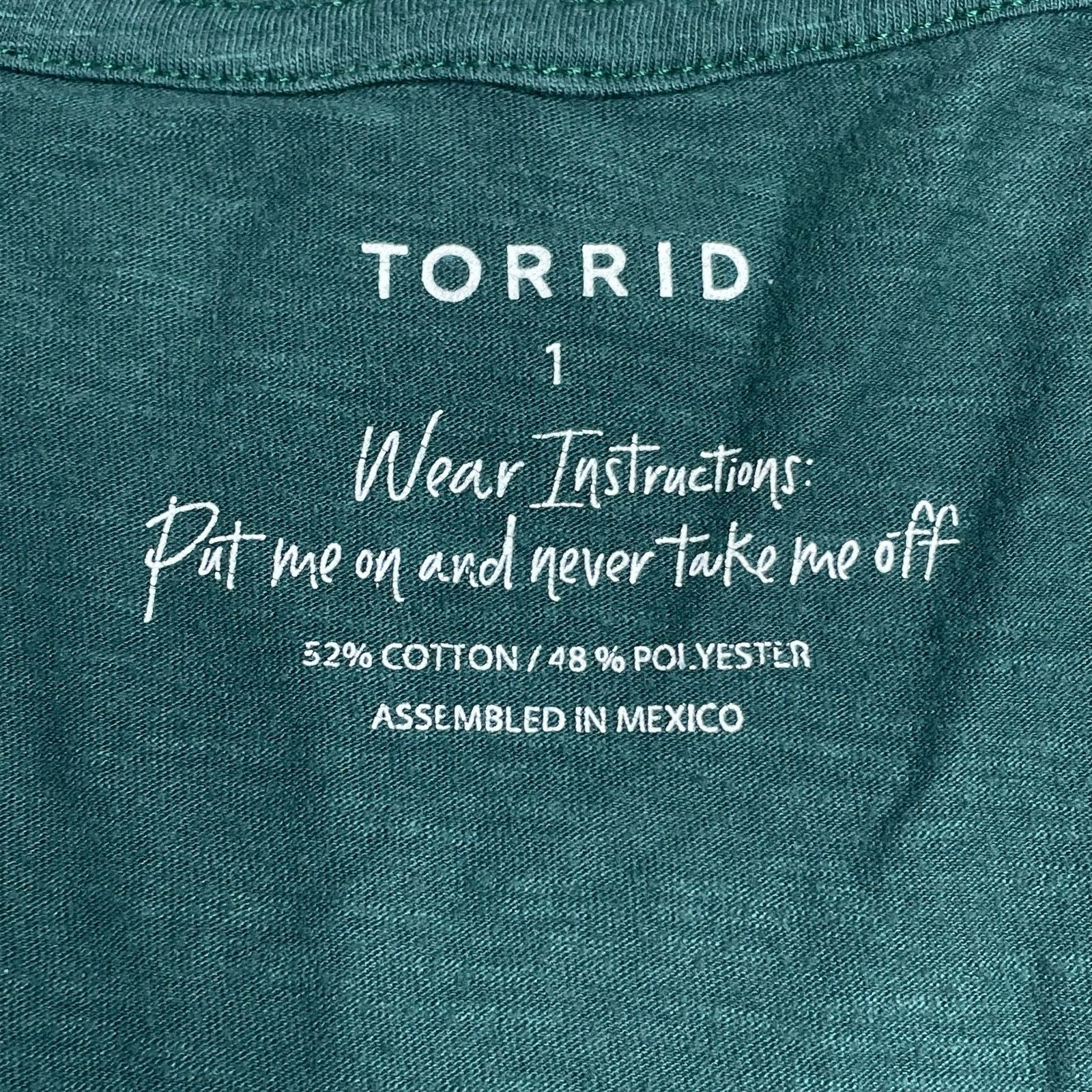 Other Torrid One Of A Kind Cotton Shirt Size XL / US 12-14 / IT 48-50 - 2 Thumbnail