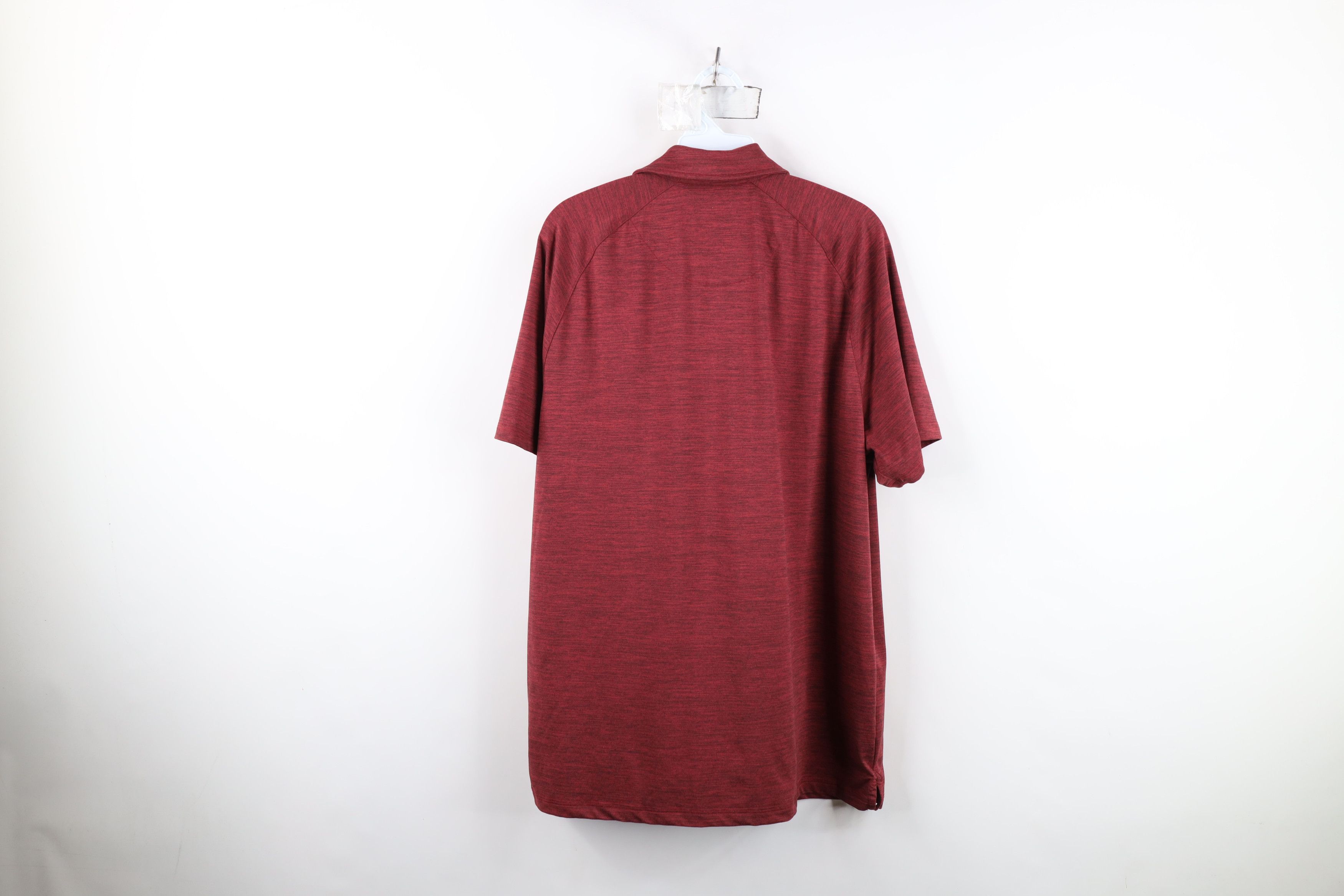 Hurley Y2K Hurley Surfing Knit Short Sleeve Golf Polo Shirt Red Size US L / EU 52-54 / 3 - 11 Thumbnail