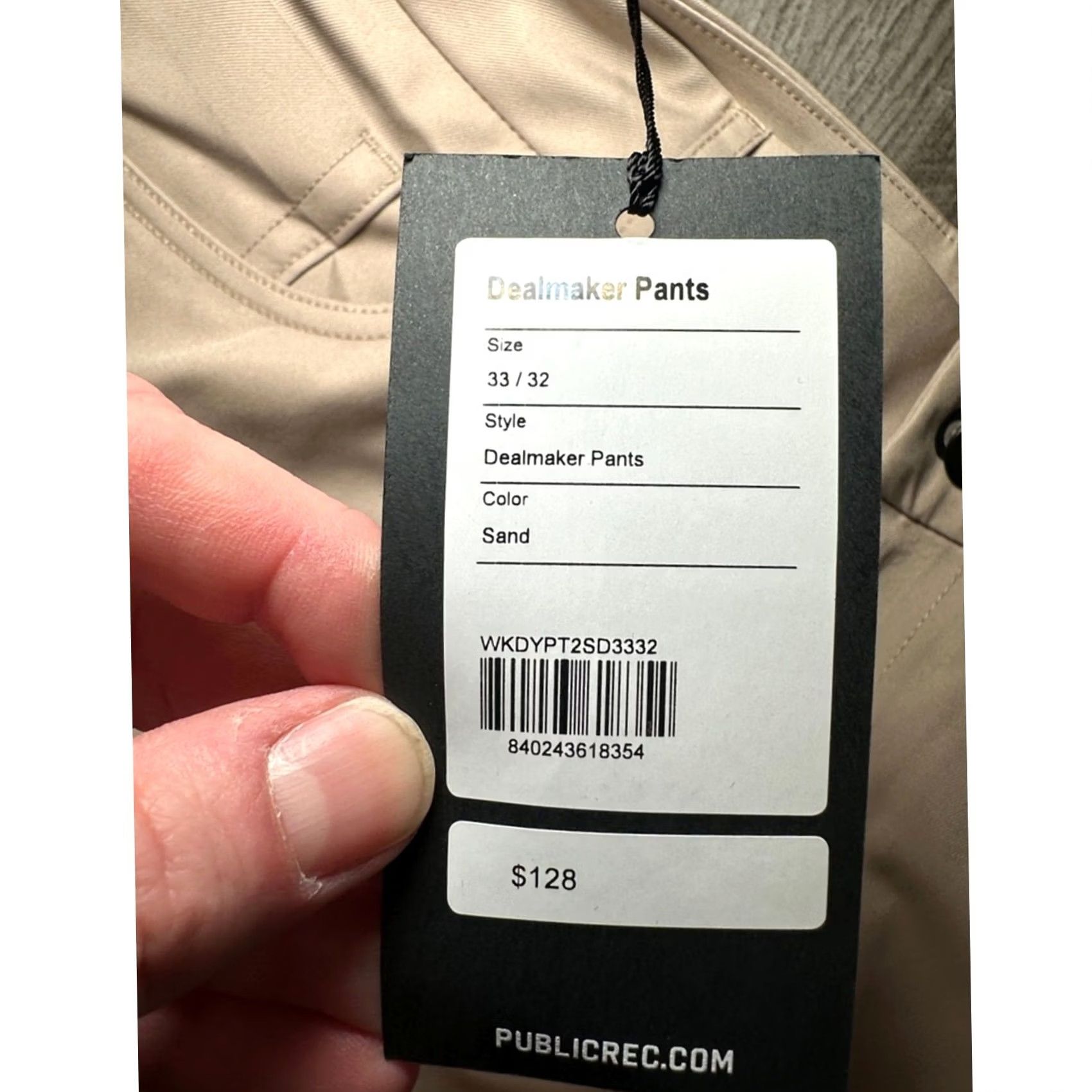 Vintage Public Rec Tan Chino Pants - 33 Regular Mens Size US 33 - 8 Thumbnail