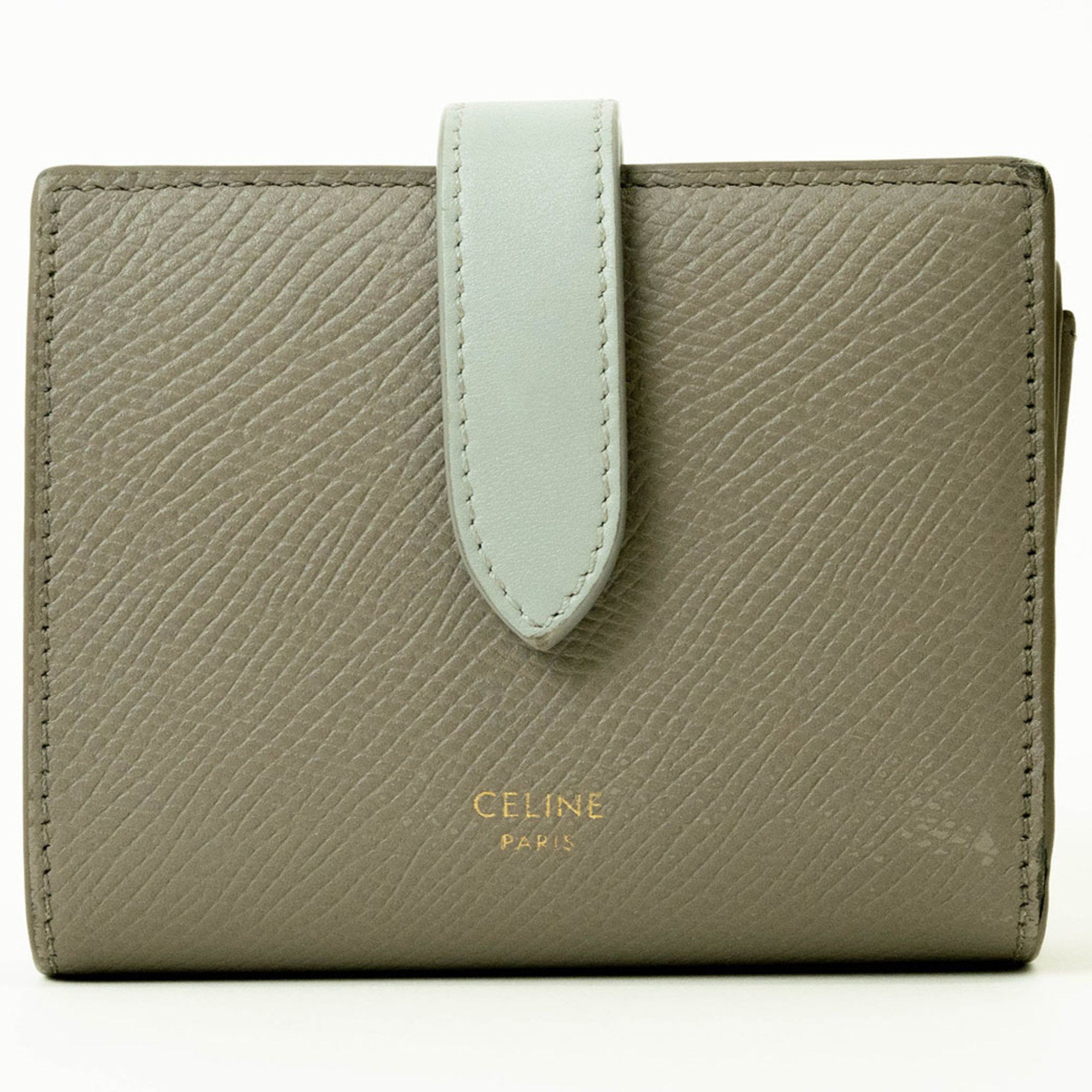 CELINE Small Strap Wallet Pebble Mineral Celine Women Accessories