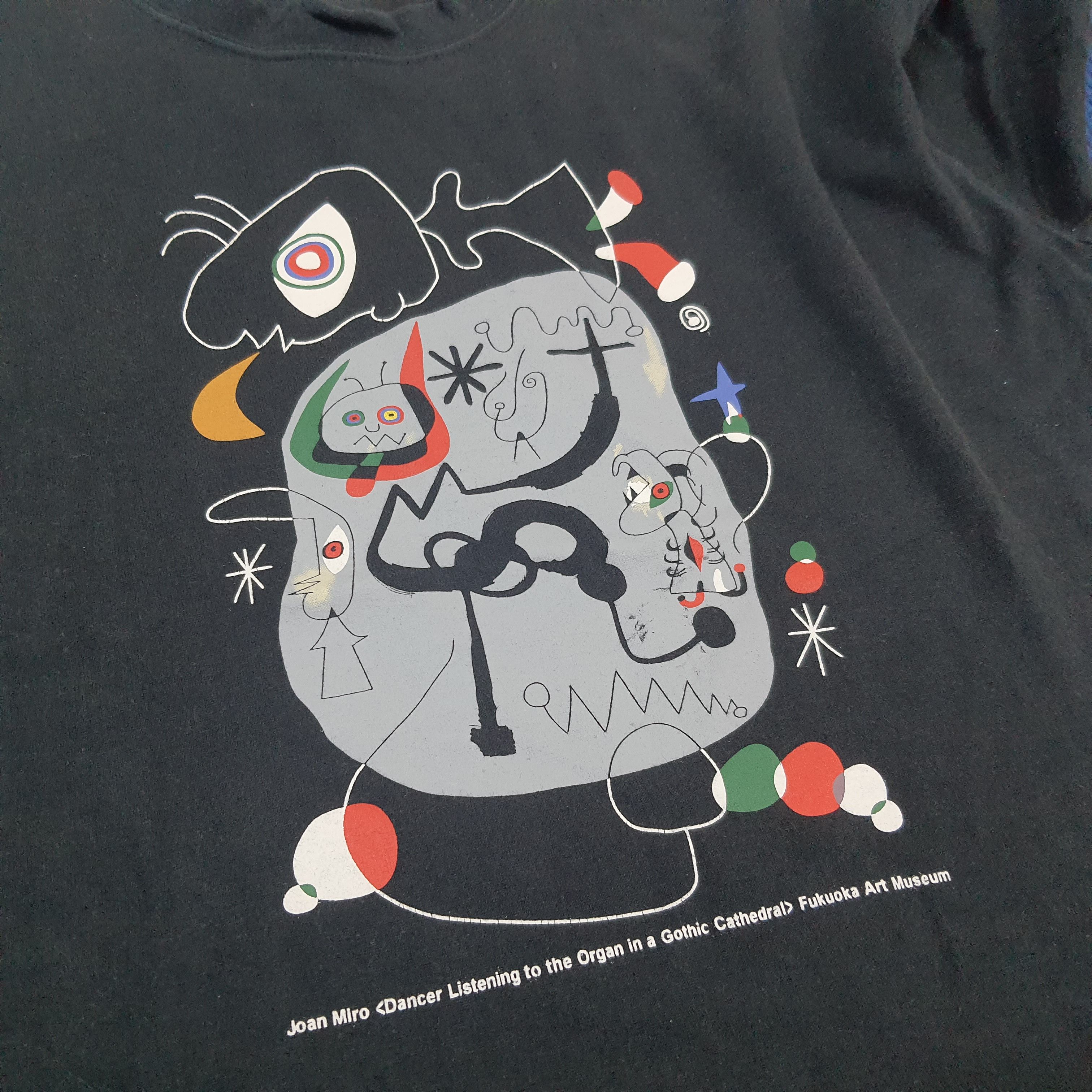 Vintage Vintage Joan Miro Fukuoka Art Museum Exhibition Tshirt Size US L / EU 52-54 / 3 - 3 Thumbnail
