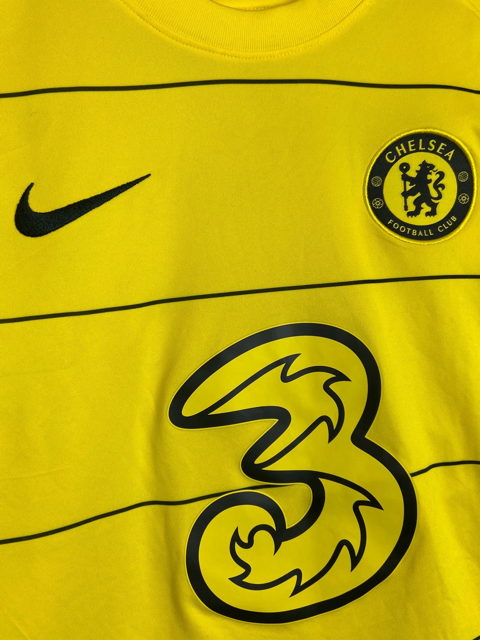 Nike Nike Chelsea FC Lukaku Jersey Yellow Size L Size US L / EU 52-54 / 3 - 3 Thumbnail