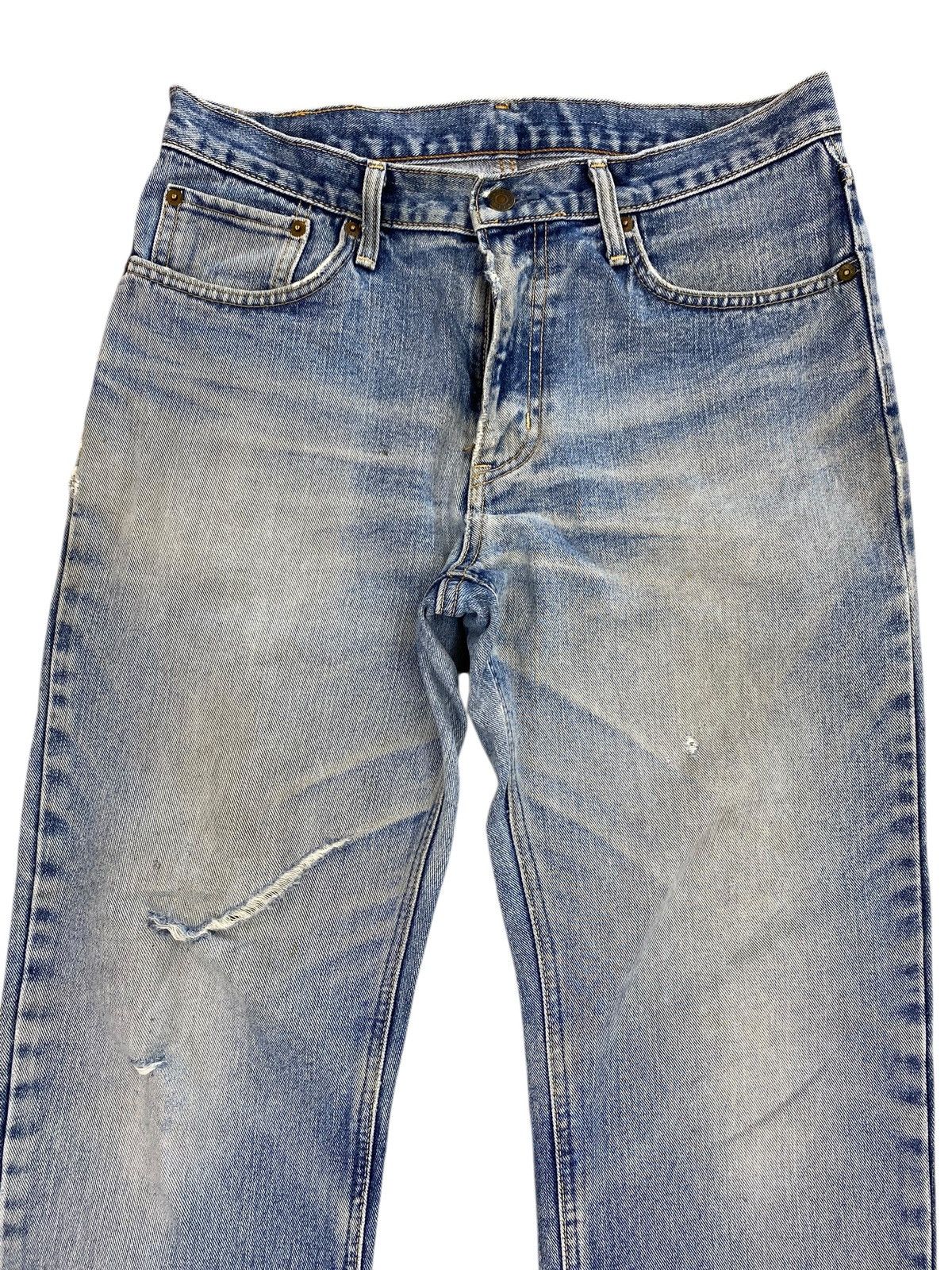 Edwin Edwin Faded Wash Ripped Style Loose Jeans Size US 32 / EU 48 - 2 Thumbnail