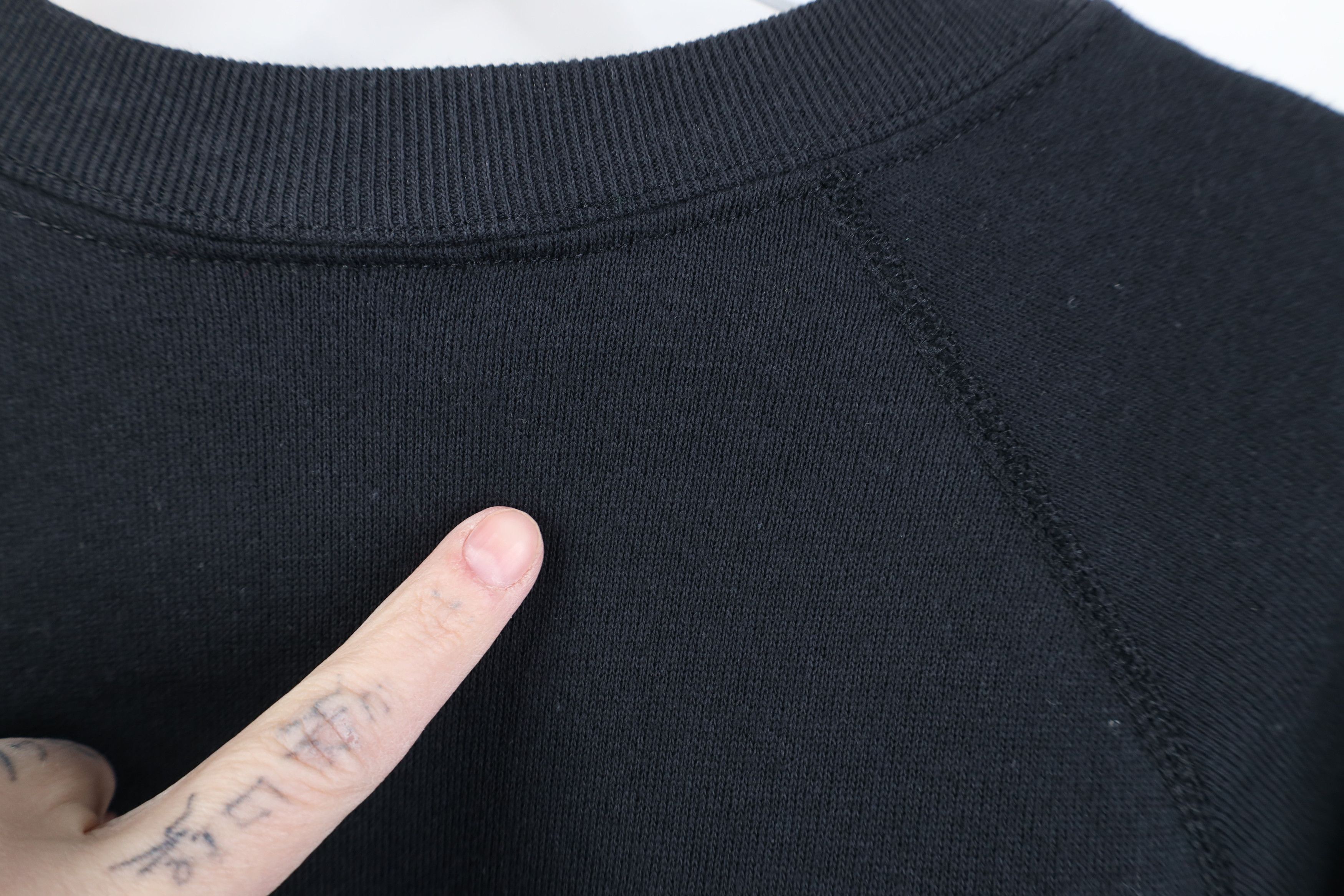 Vintage Vintage 90s Streetwear Blank Crewneck Sweatshirt Black USA Size US M / EU 48-50 / 2 - 7 Thumbnail
