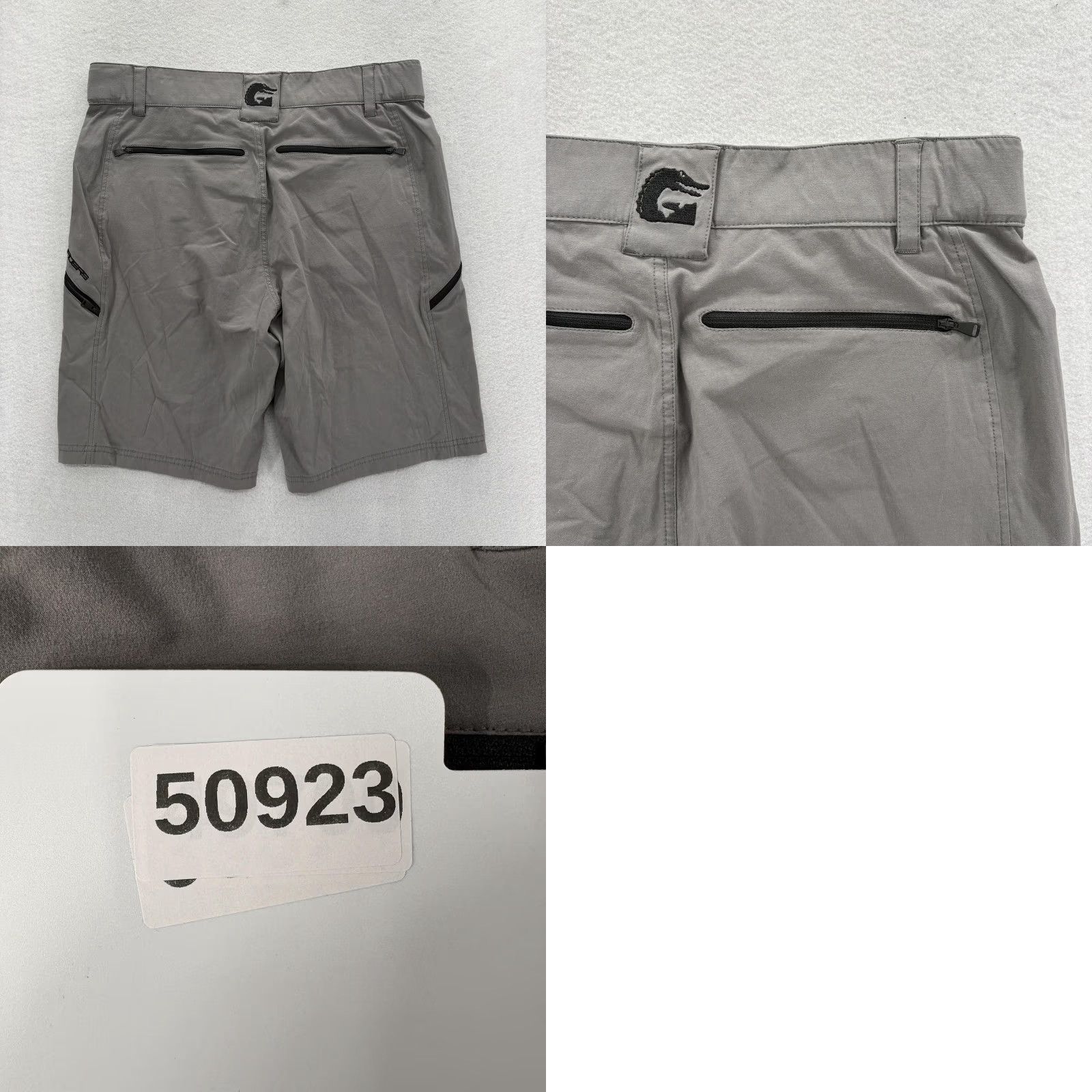 Vintage Gator Waders Mens XL Gray Stretch 10" Inseam Cargo Shorts Size US 36 / EU 52 - 8 Thumbnail