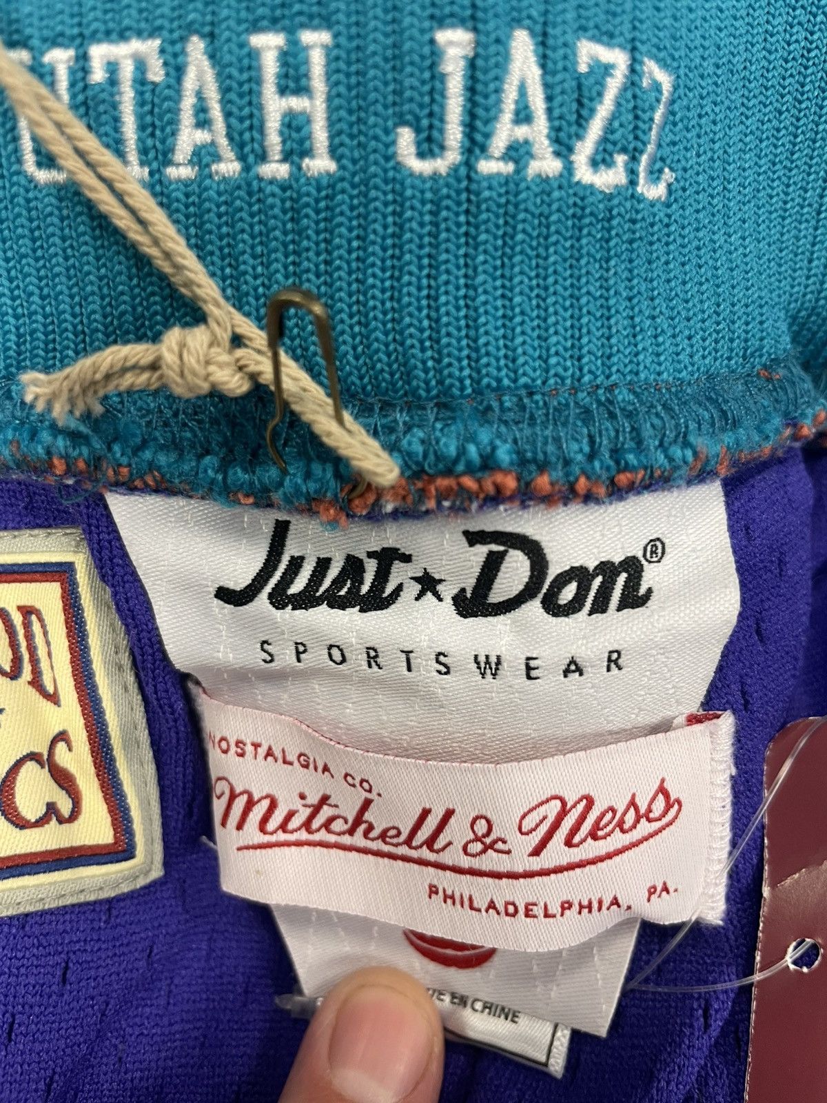 Just Don × Mitchell & Ness Just Don X Mitchell & Ness Utah Jazz Shorts Size US 38 / EU 54 - 6 Thumbnail