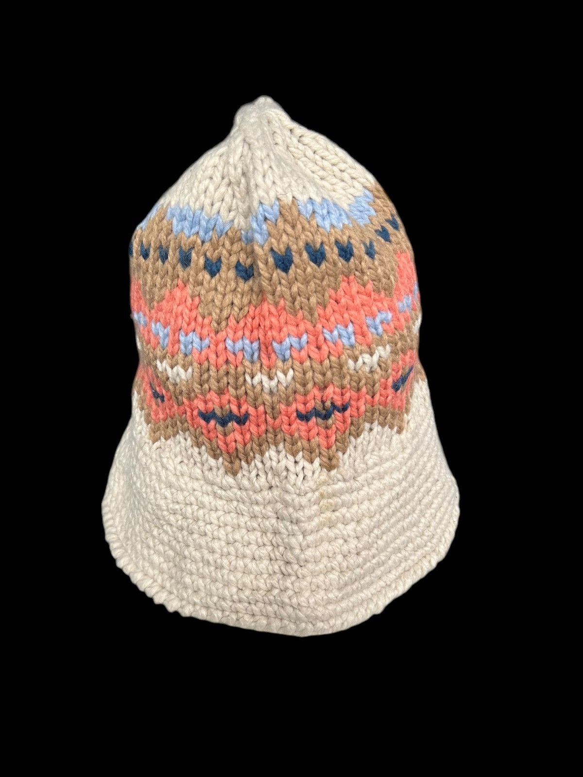 Japanese Brand × Kapital × Vintage Crochet Knitted handmade big Bucket Hats Rare☠️☠️ Size ONE SIZE - 4 Thumbnail