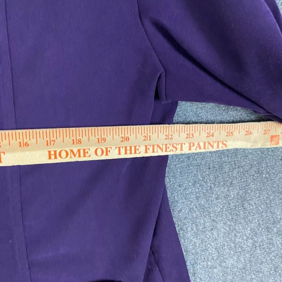 Other Briggs New York Coat Women's XL Velvet Purple Polyester Size XL / US 12-14 / IT 48-50 - 3 Thumbnail