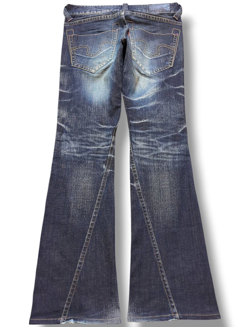 Tornado Mart Vintage Tornado Mart Flare Clawmark Mudwash Denim Size US 33 - 5 Thumbnail
