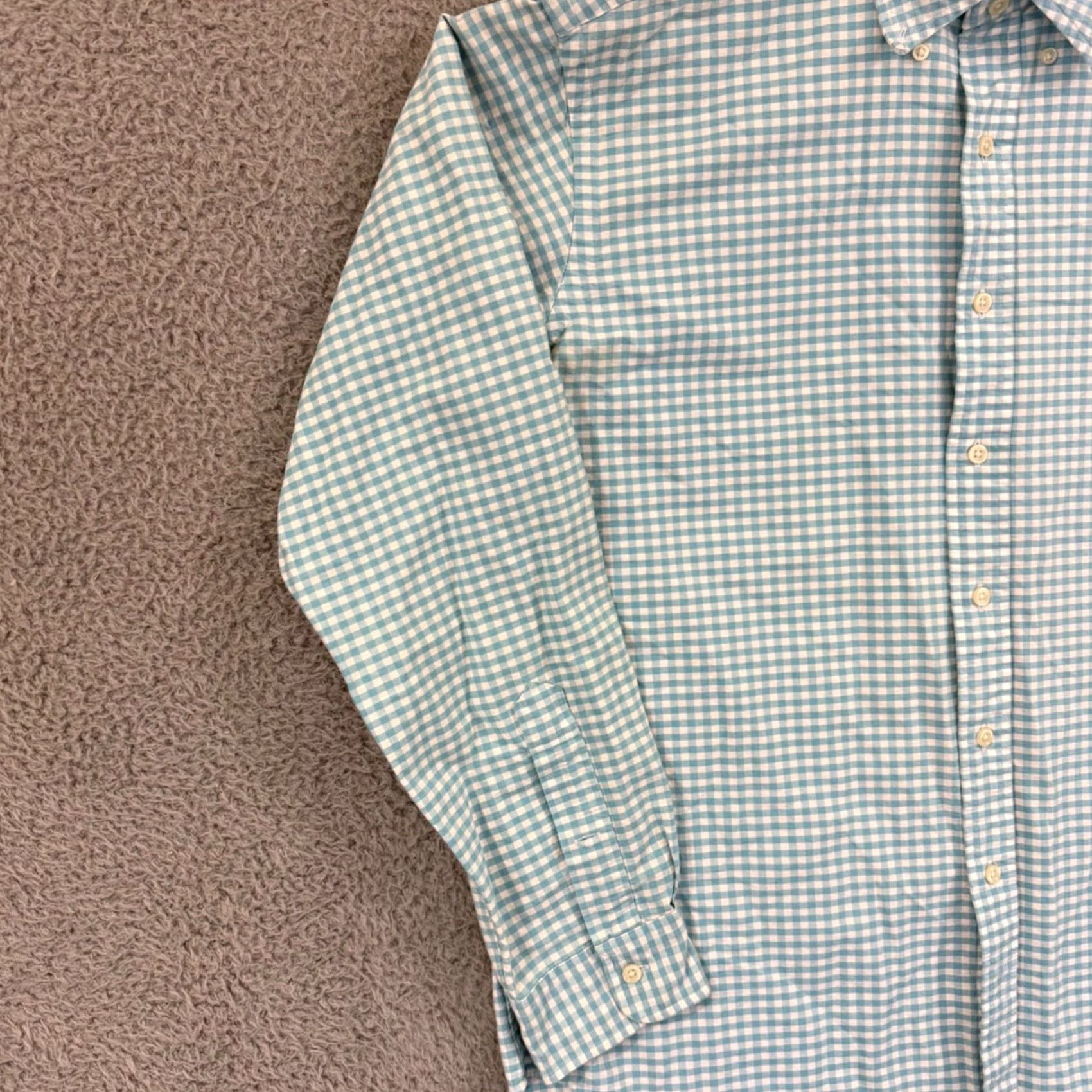 Polo Ralph Lauren Polo Ralph Lauren Shirt Mens Large Blue Classic Fit Button Check Pony Preppy Size US L / EU 52-54 / 3 - 5 Thumbnail