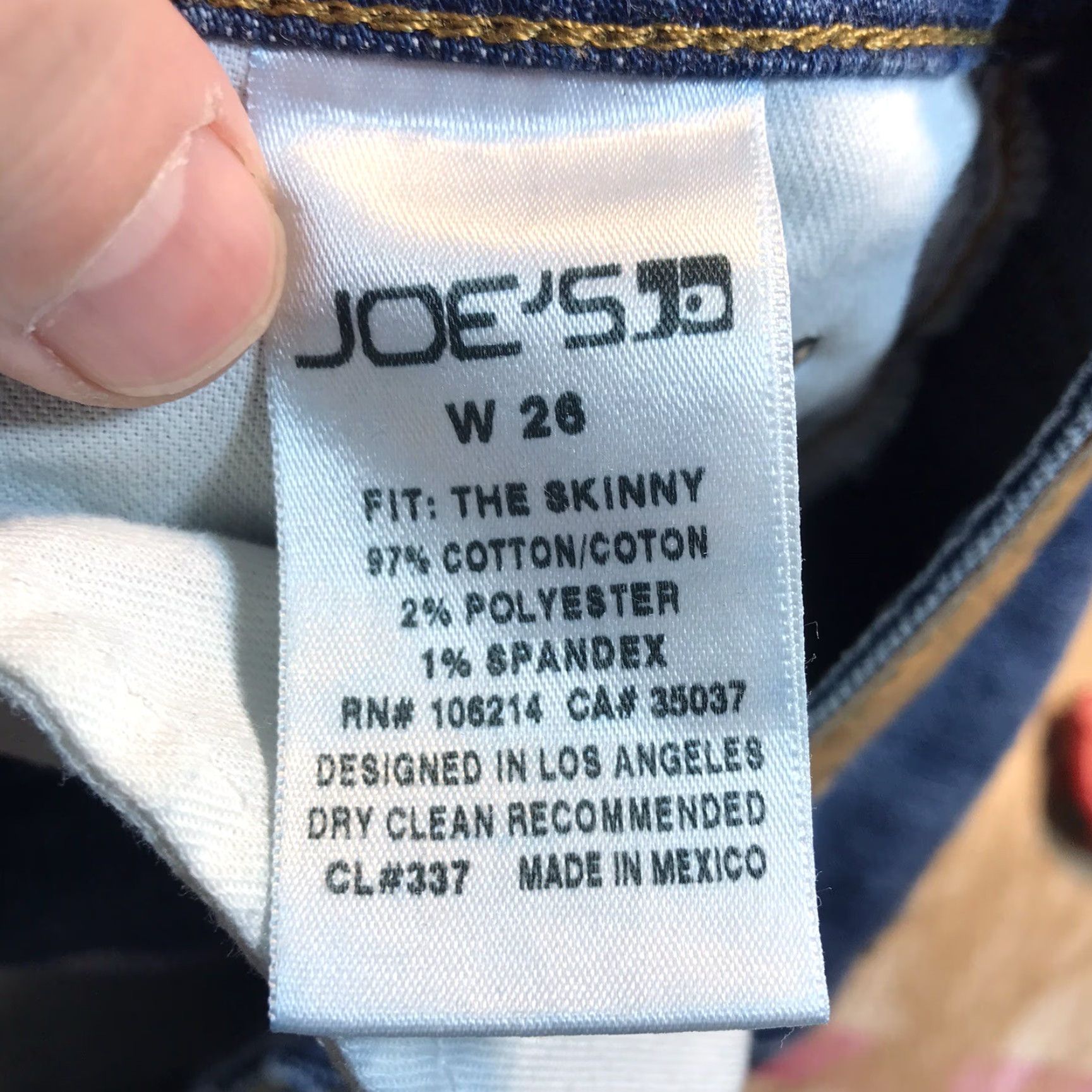 Vintage VINTAGE? (No) - Joe's Jeans Sloane The Skinny Denim Distressed Blue 26x32 Inseam Womens Jeans 5-Pocket Zip Size 26" / US 2 / IT 38 - 6 Thumbnail