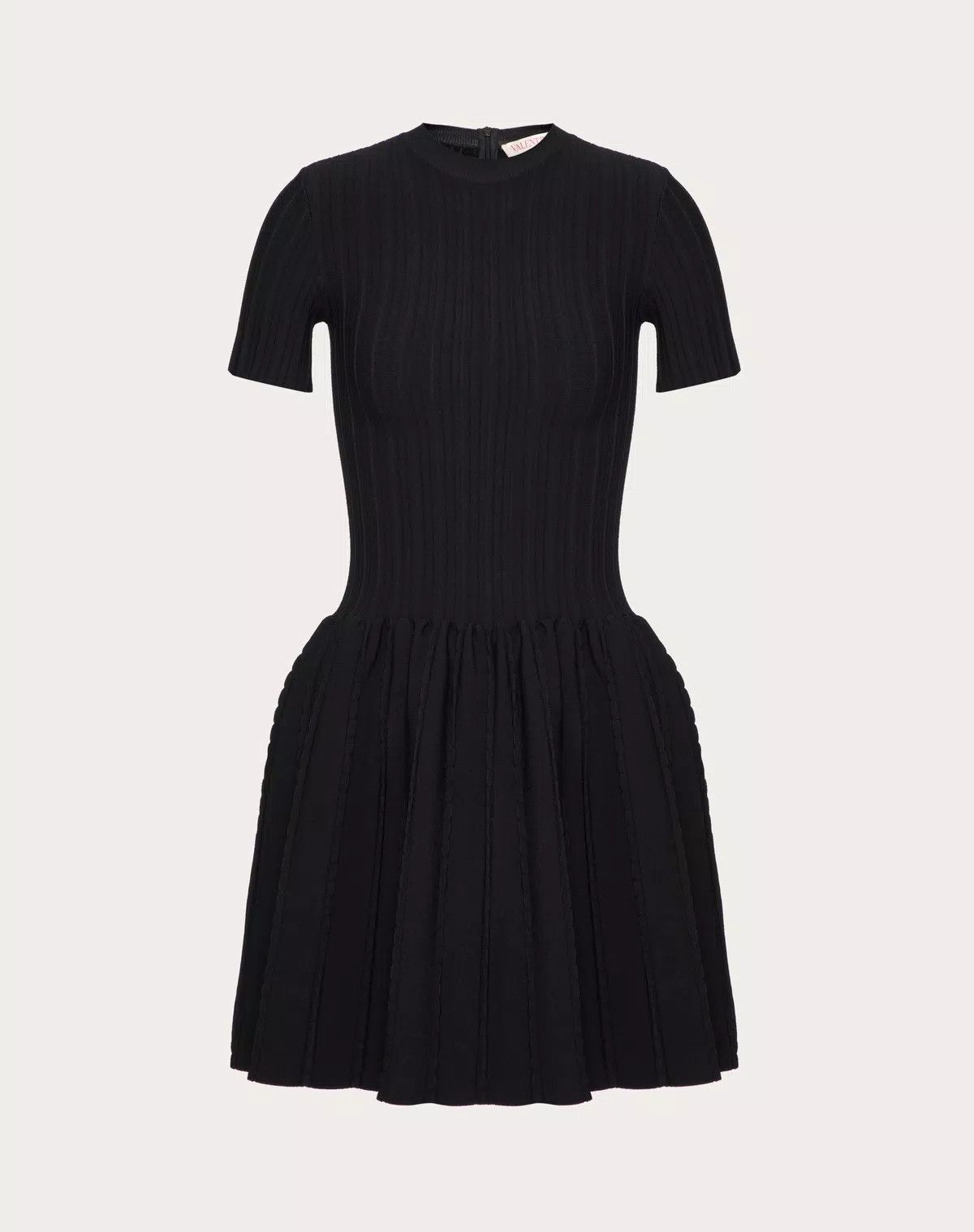 Valentino o1s1wg110426 Stretched Viscose Knit Dress in Nero Size XS / US 0-2 / IT 36-38 - 1 Thumbnail