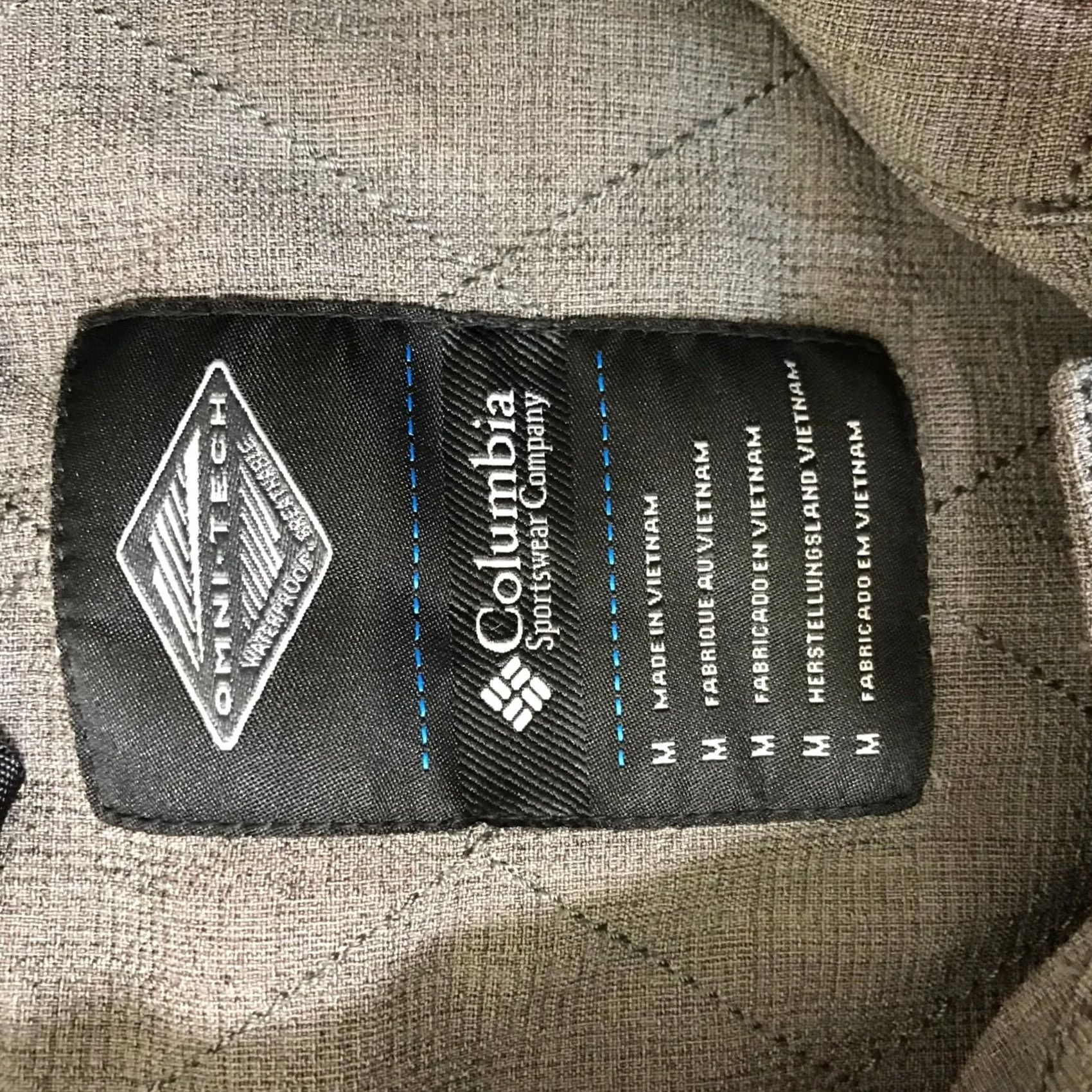 Vintage Columbia OmniTech Waterproof Breathable Grey Full Zip Jacket Medium TRANSIT ZONE Size US M / EU 48-50 / 2 - 7 Thumbnail